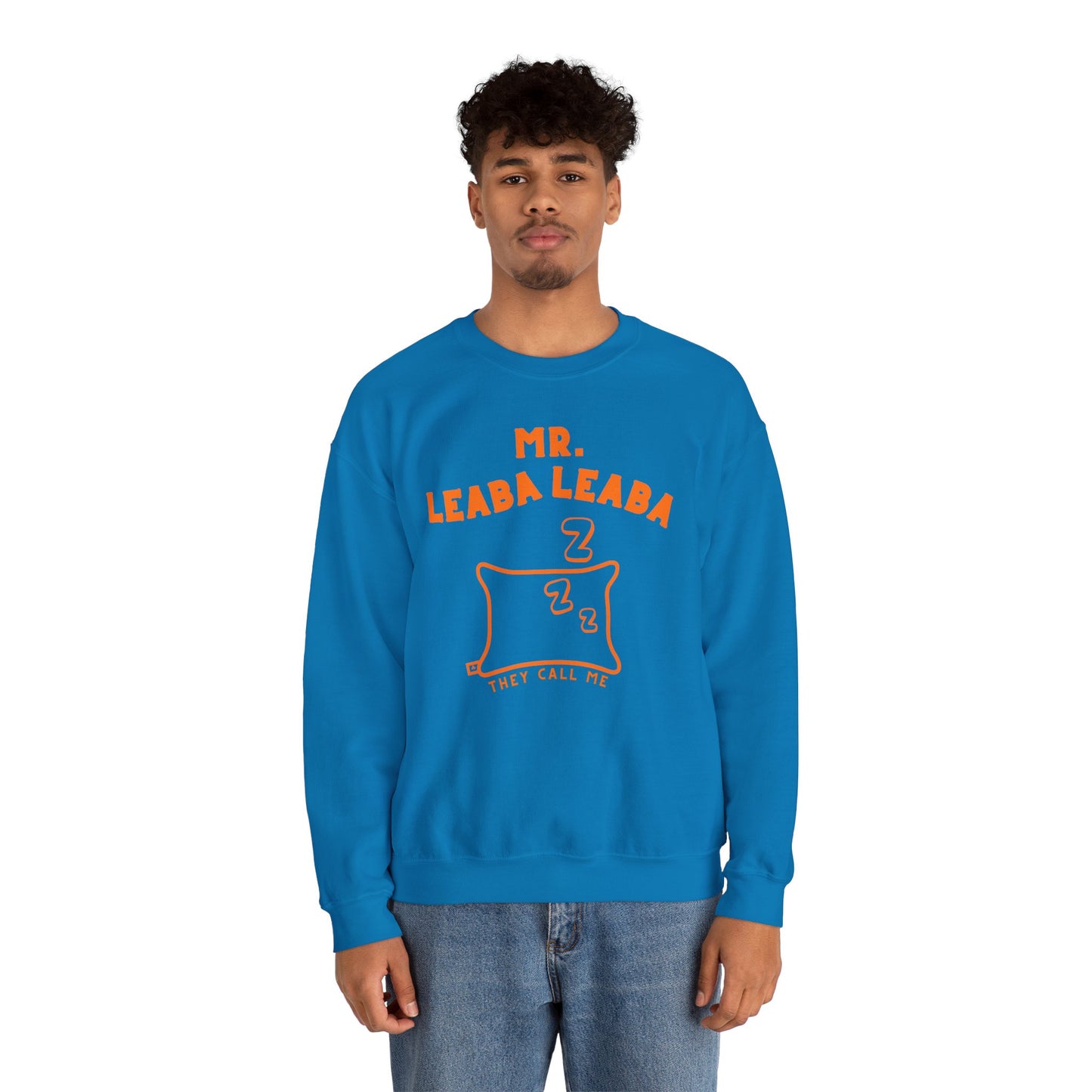 MR. LEABA LEABA (THEY CALL ME) Unisex Heavy Blend™ Crewneck Sweatshirt