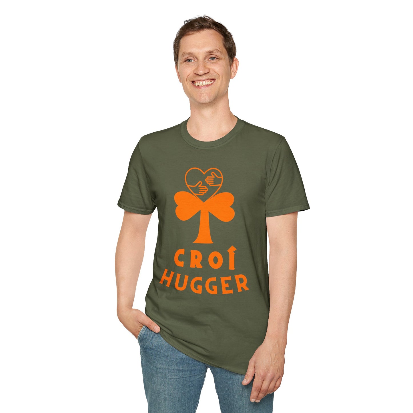 CROÍ HUGGER Unisex Softstyle 100% Cotton T-Shirt