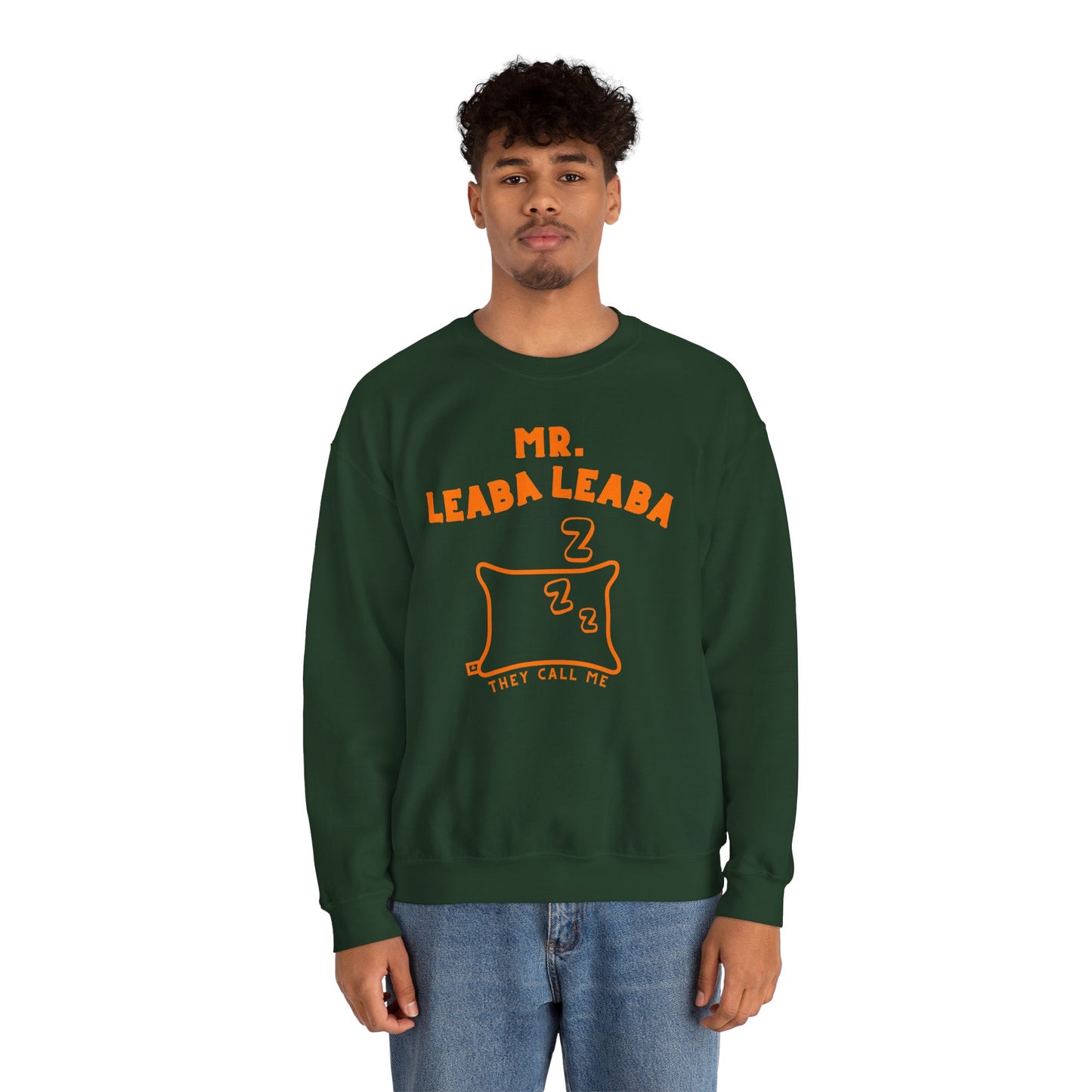 MR. LEABA LEABA (THEY CALL ME) Unisex Heavy Blend™ Crewneck Sweatshirt