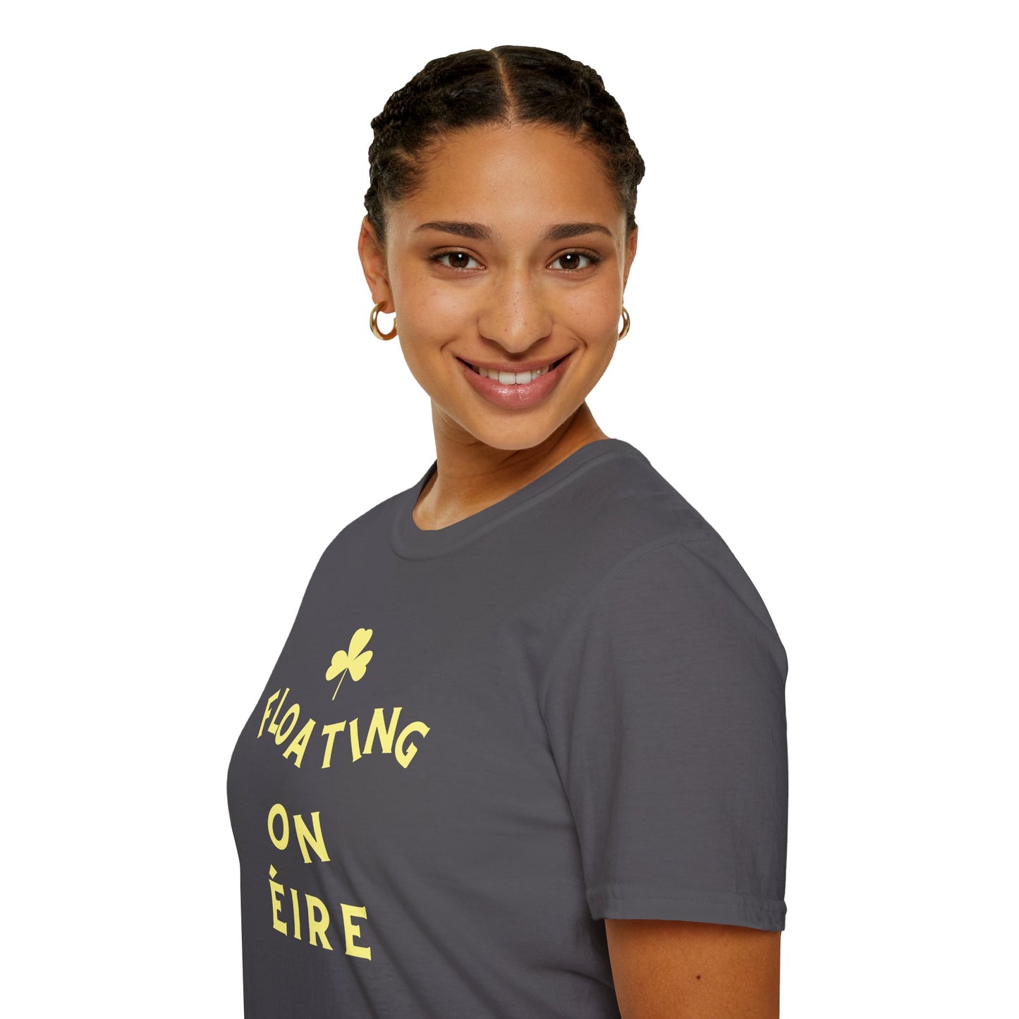 FLOATING ON ÉIRE Unisex Softstyle 100% Cotton T-Shirt