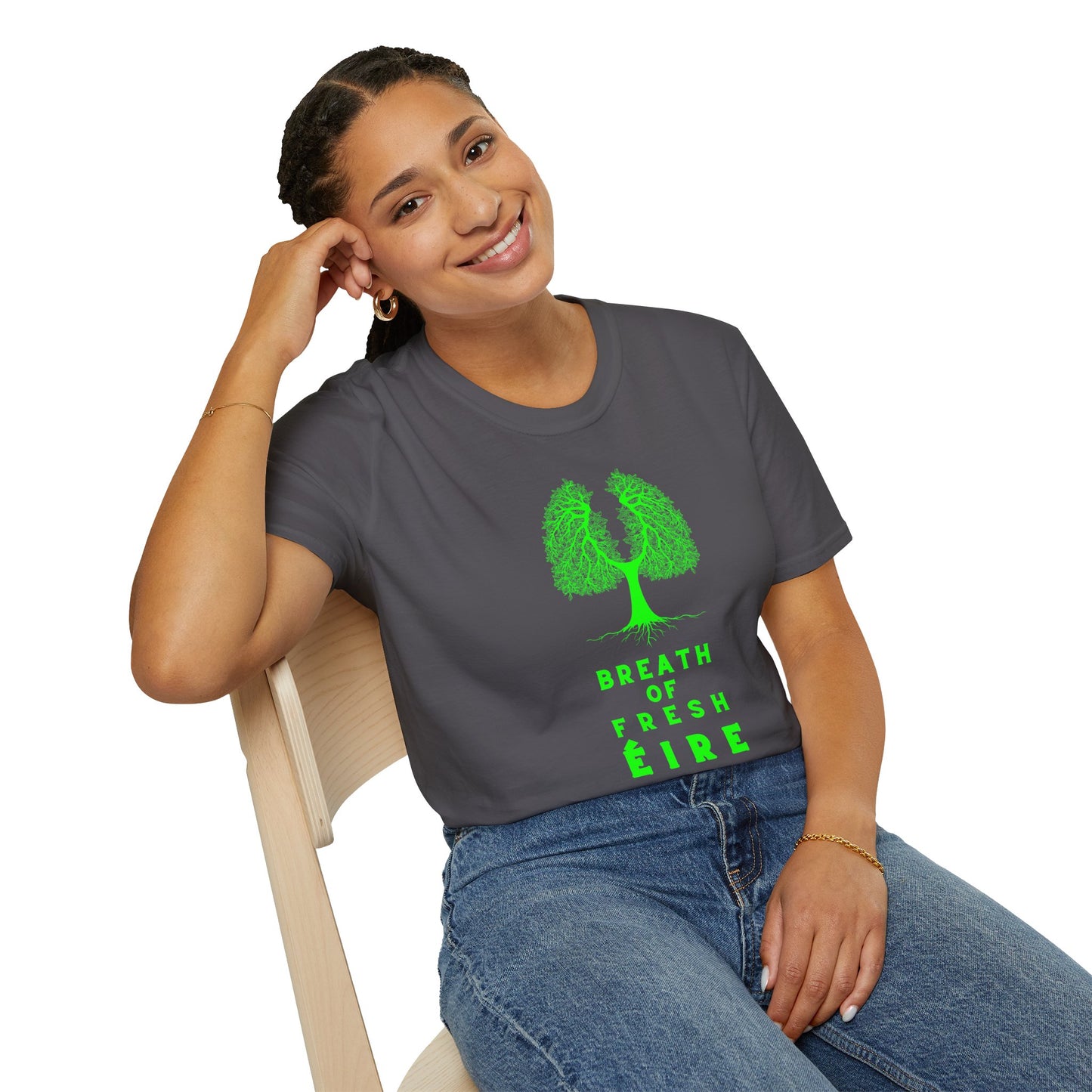 BREATH OF FRESH ÉIRE Unisex Softstyle 100% Cotton T-Shirt