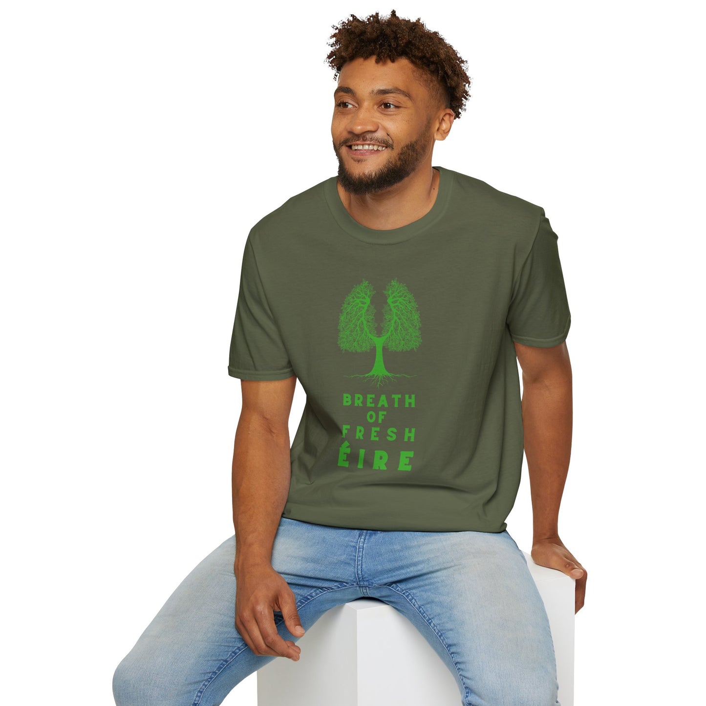 BREATH OF FRESH ÉIRE Unisex Softstyle 100% Cotton T-Shirt