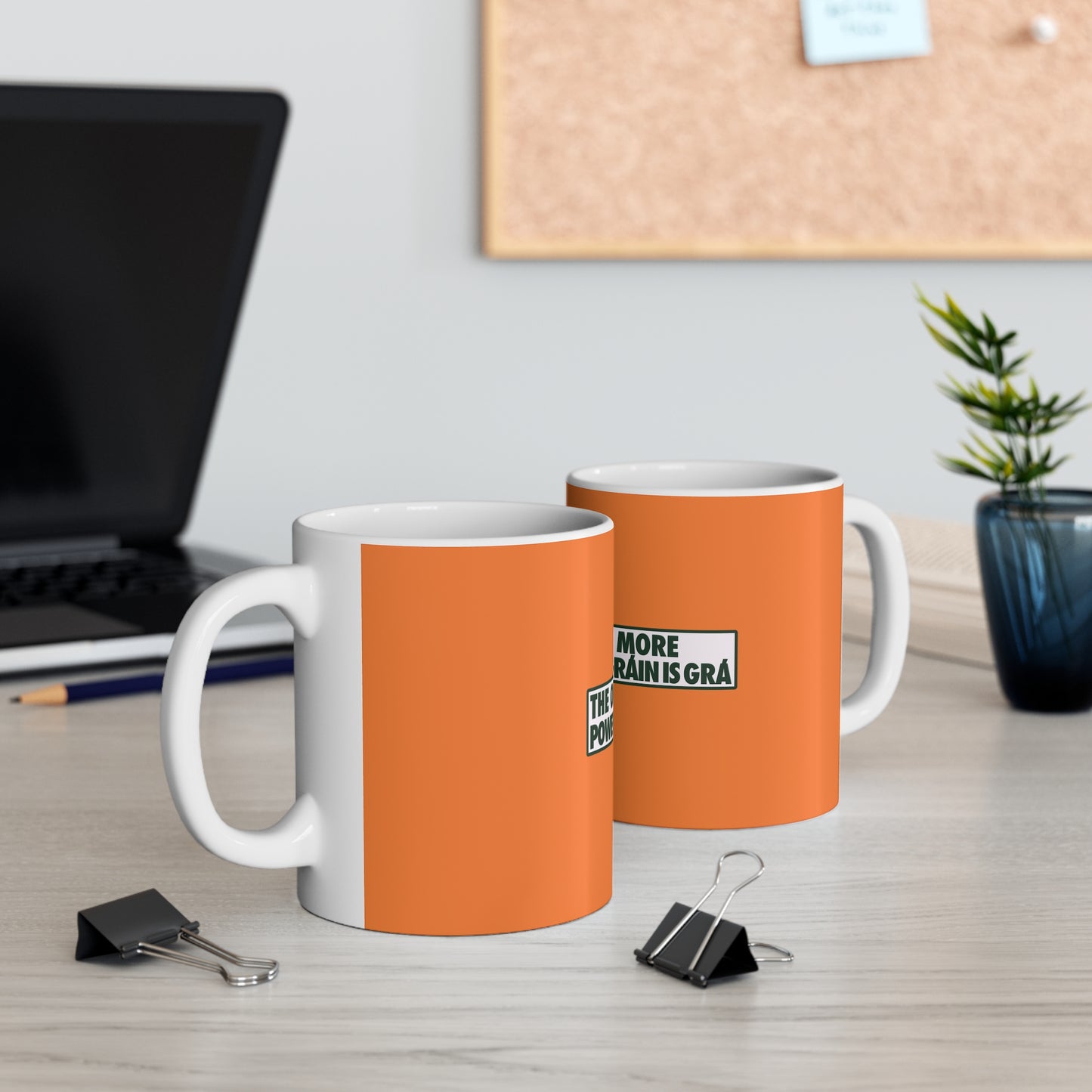 THE ONLY THING MORE POWERFUL THAN GRÁIN IS GRÁ 33cl White Ceramic Mug