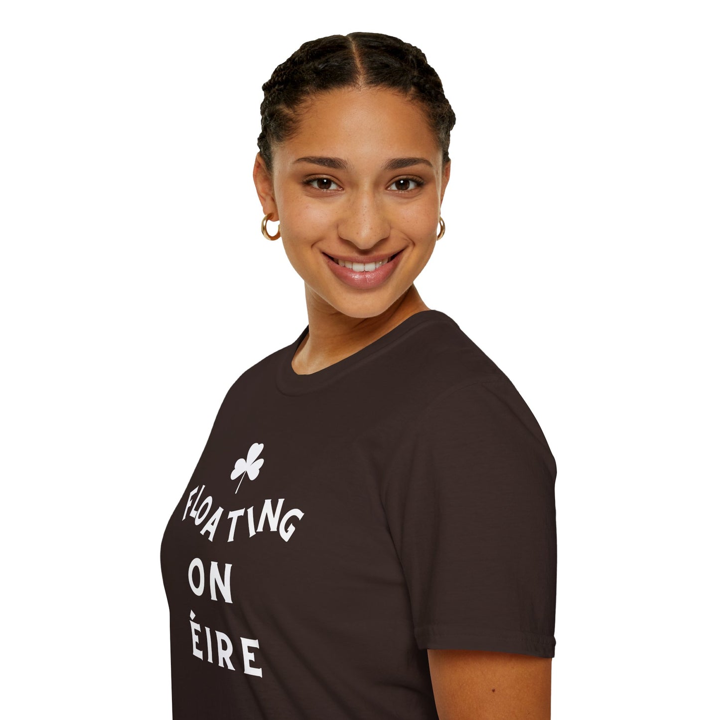 FLOATING ON ÉIRE Unisex Softstyle 100% Cotton T-Shirt