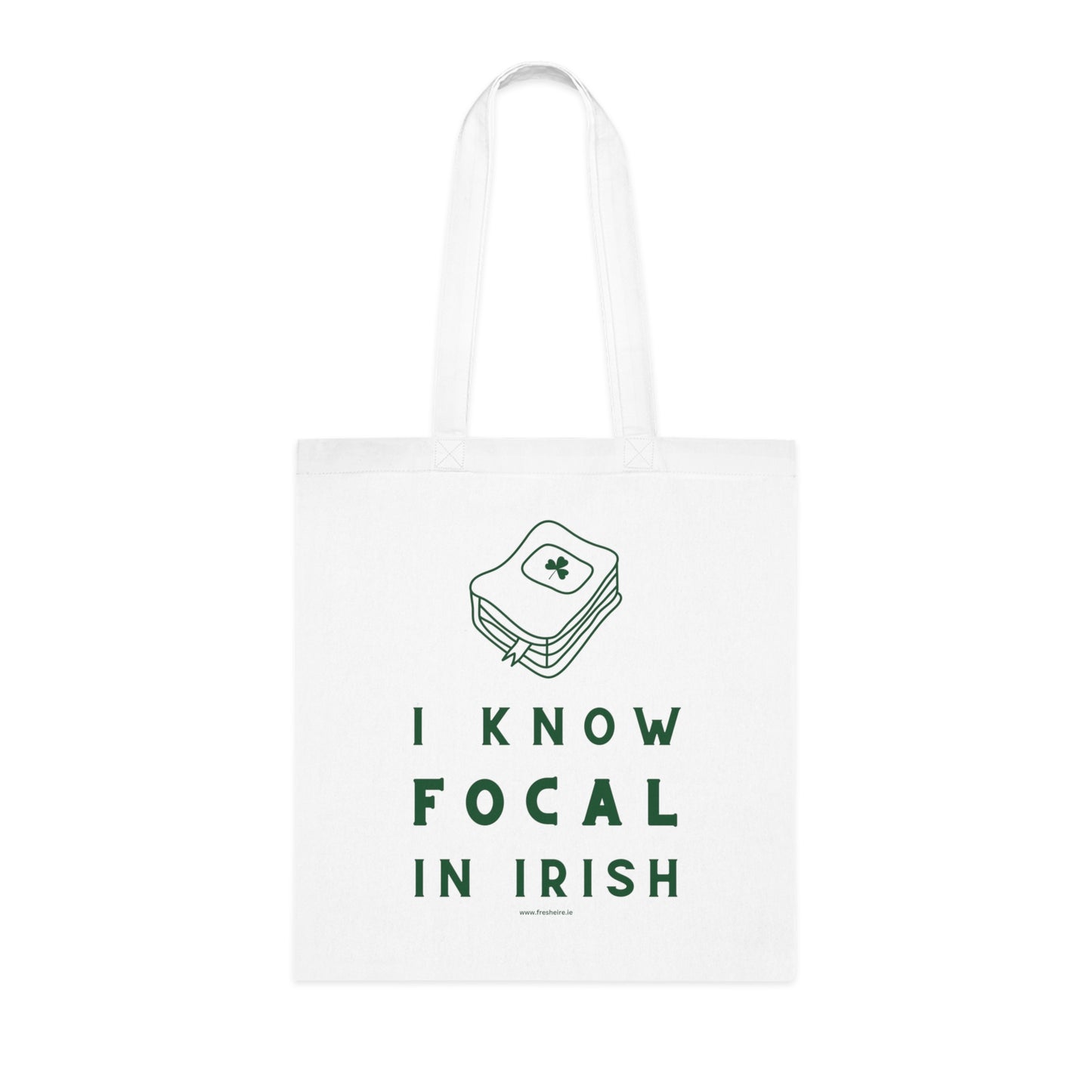 I KNOW FOCAL IN IRISH 100% Cotton Tote Bag