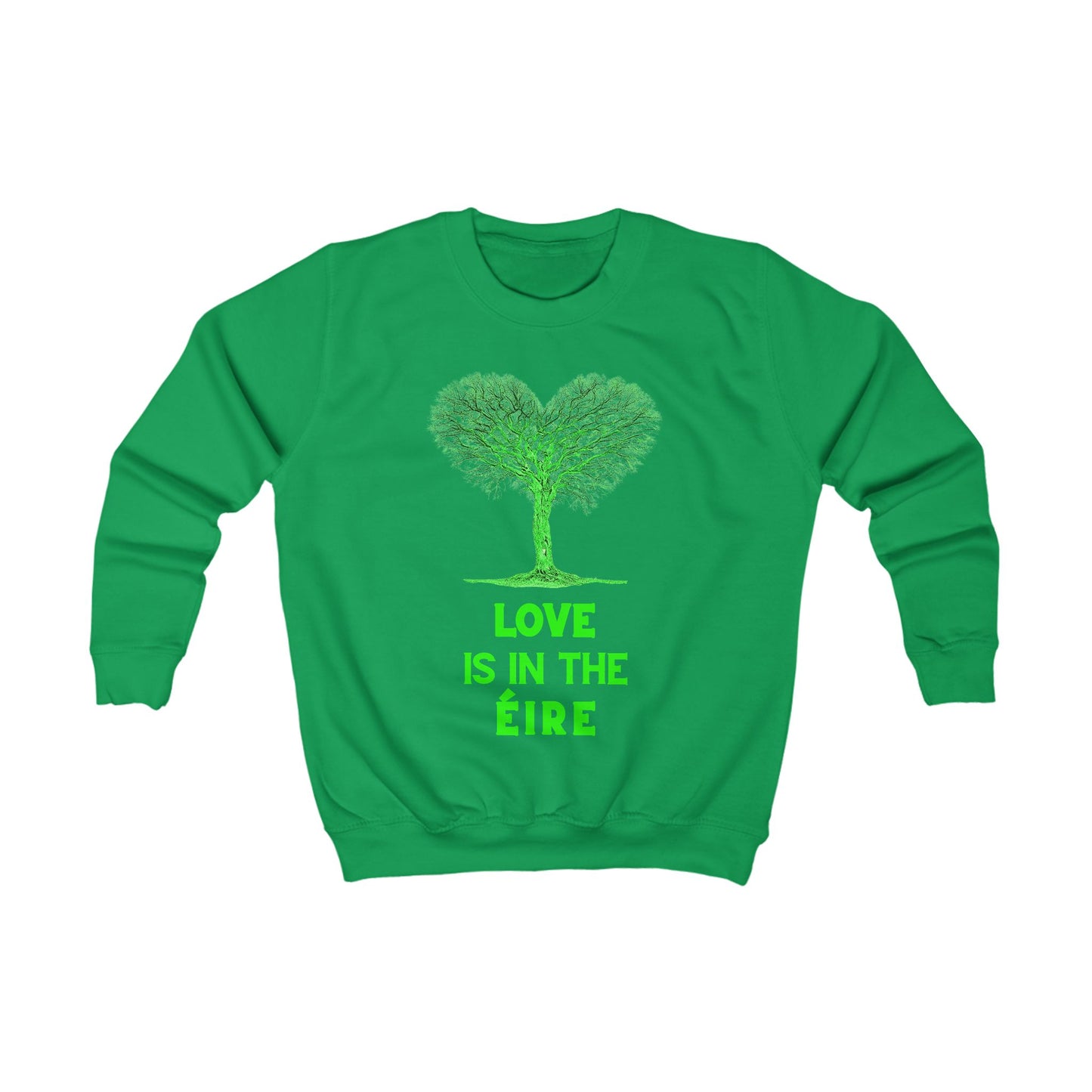 LOVE IS IN THE ÉIRE Kids Sweatshirt