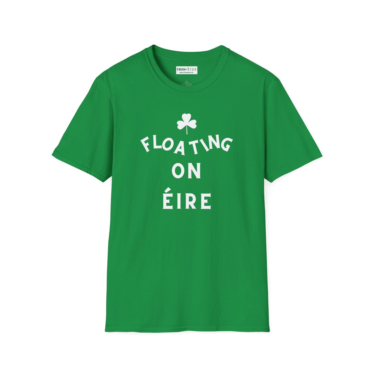FLOATING ON ÉIRE Unisex Softstyle 100% Cotton T-Shirt