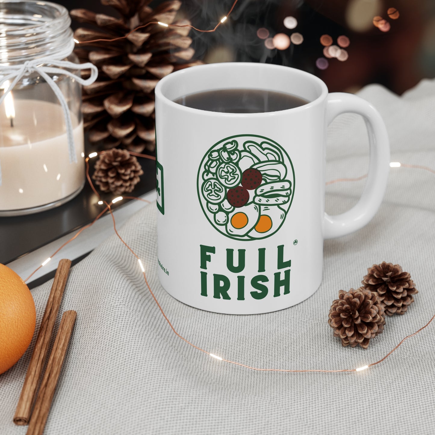 FUIL IRISH 33cl White Ceramic Mug