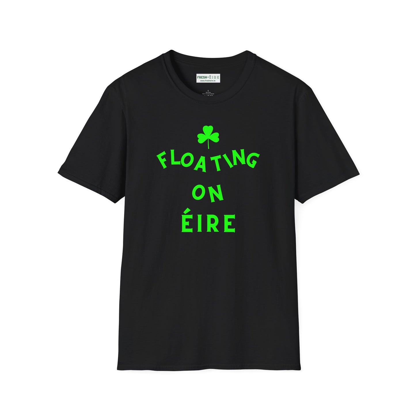 FLOATING ON ÉIRE Unisex Softstyle 100% Cotton T-Shirt