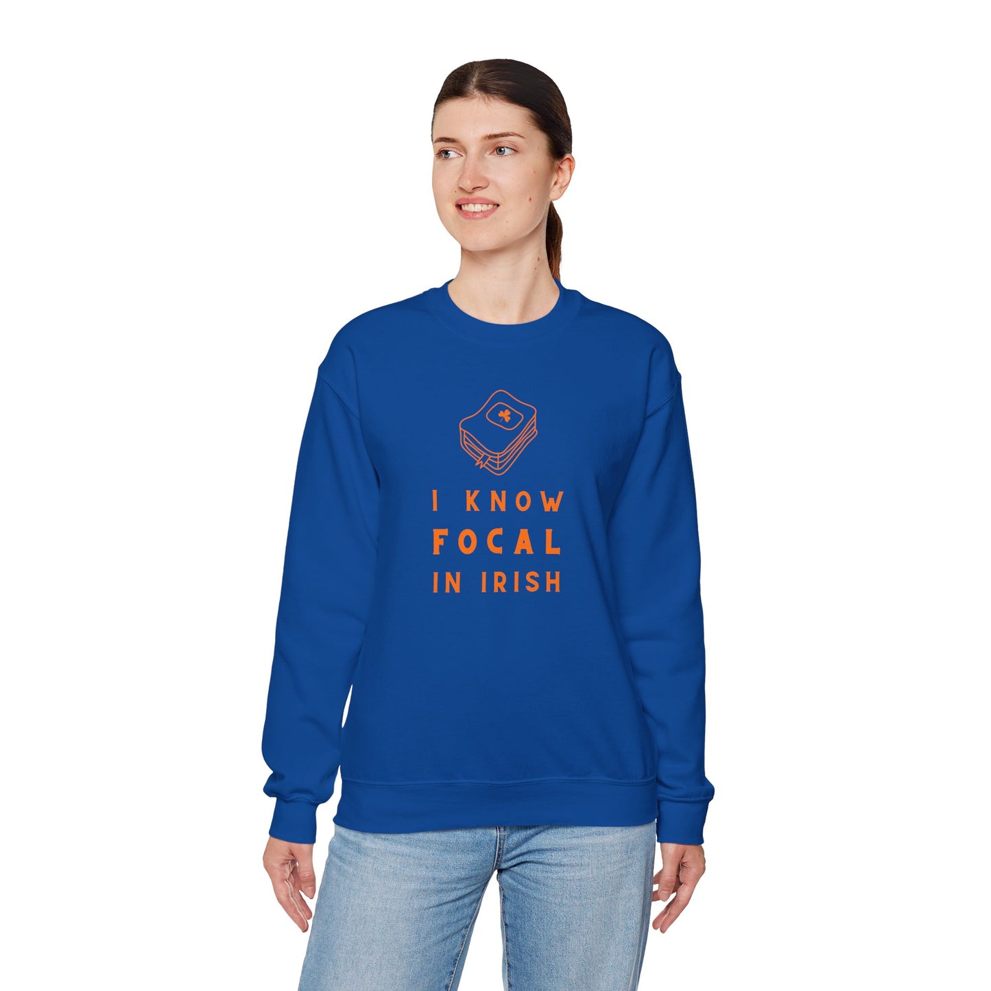 I KNOW FOCAL IN IRISH Unisex Heavy Blend™ Crewneck Sweatshirt