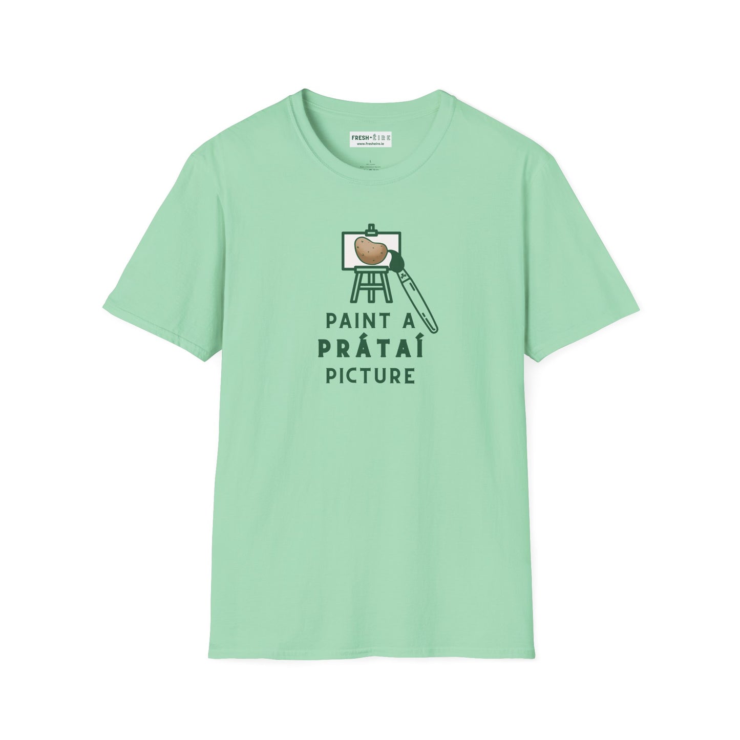 PAINT A PRÁTAÍ PICTURE Unisex Softstyle 100% Cotton T-Shirt