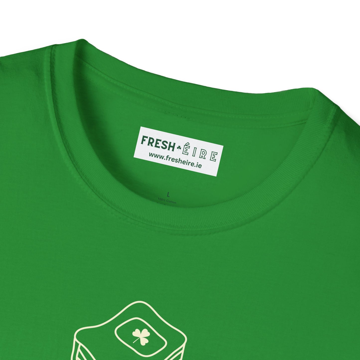 I KNOW FOCAL IN IRISH Unisex Softstyle 100% Cotton T-Shirt