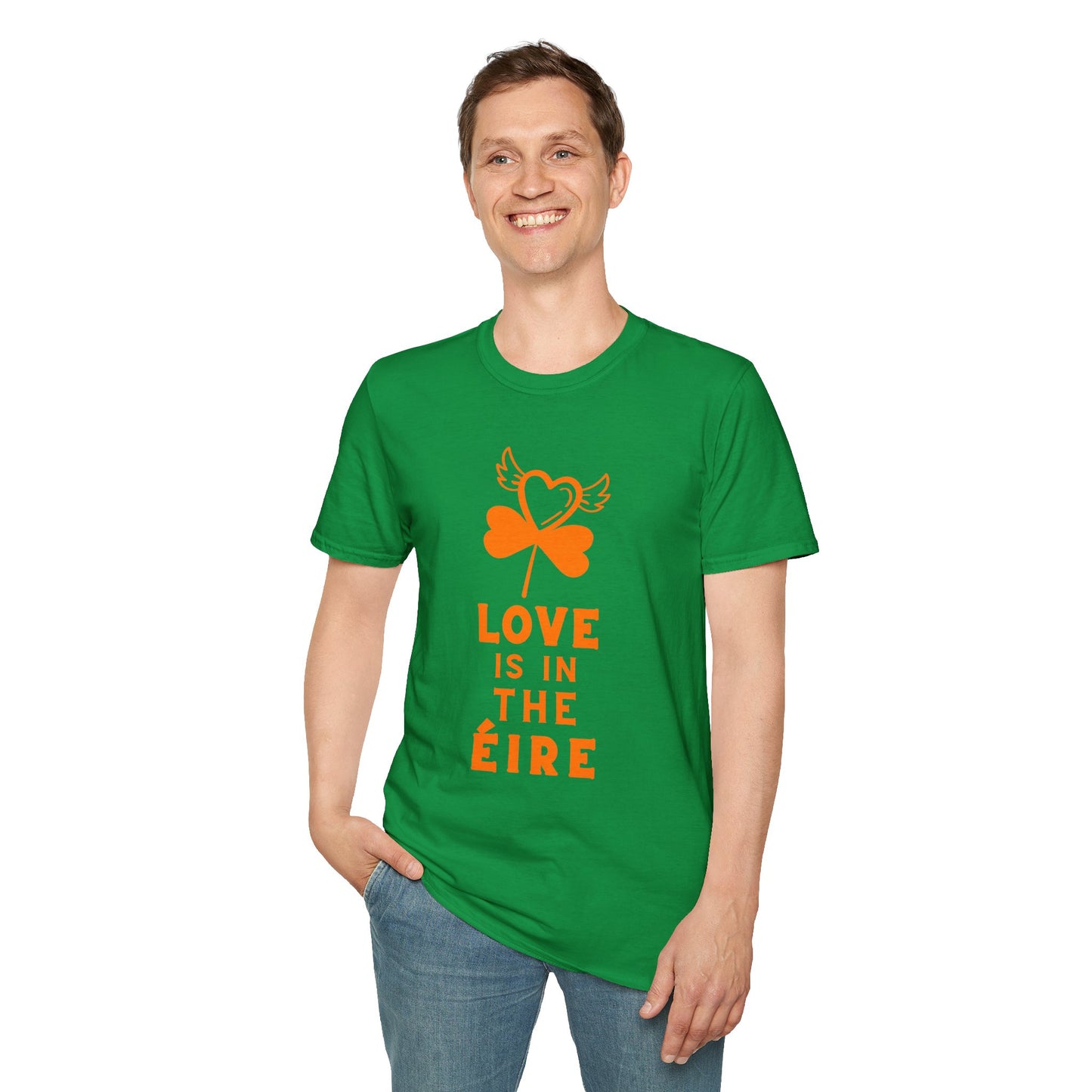 LOVE IS IN THE ÉIRE 2 Unisex Softstyle 100% Cotton T-Shirt