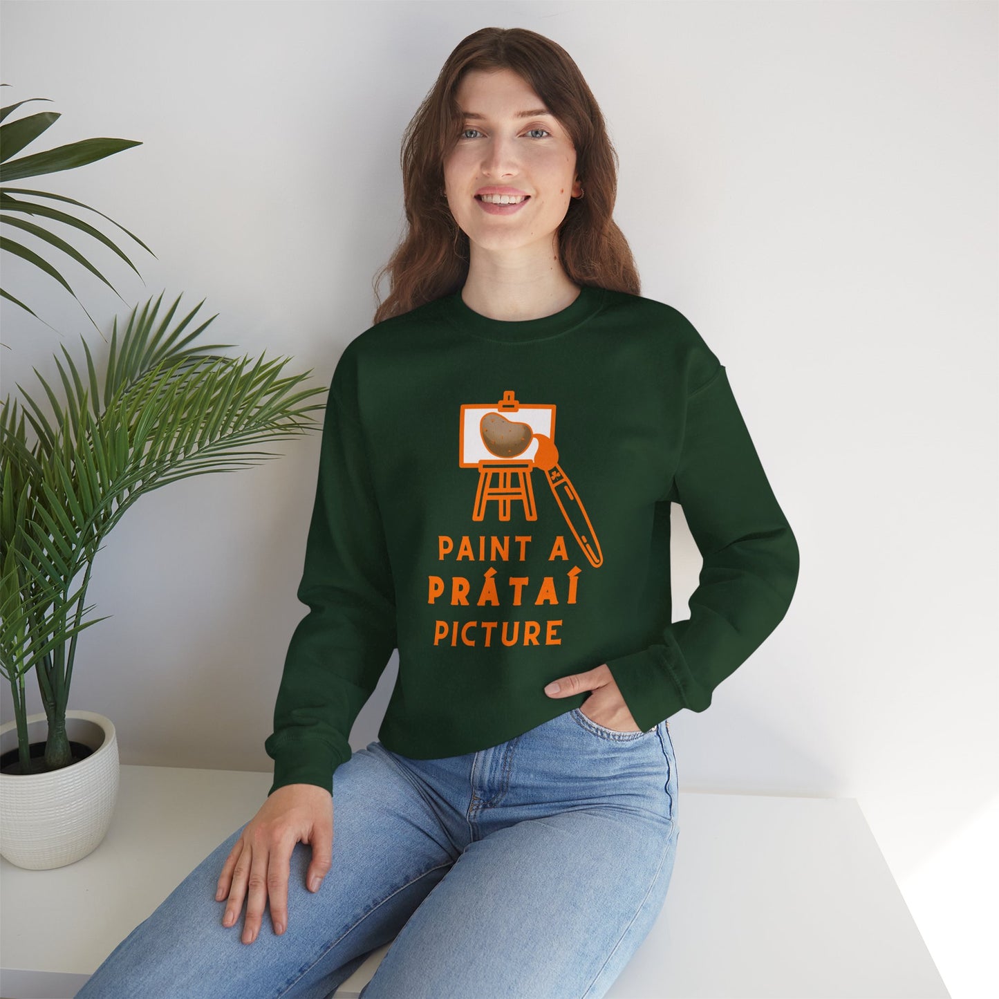 PAINT A PRÁTAÍ PICTURE Unisex Heavy Blend™ Crewneck Sweatshirt