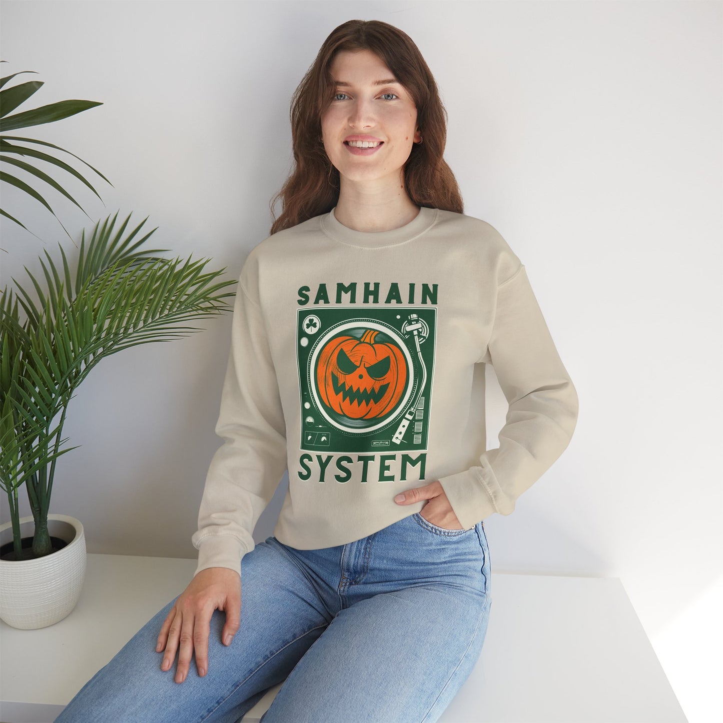 SAMHAIM SYSTEM Unisex Heavy Blend Crewneck Sweatshirt