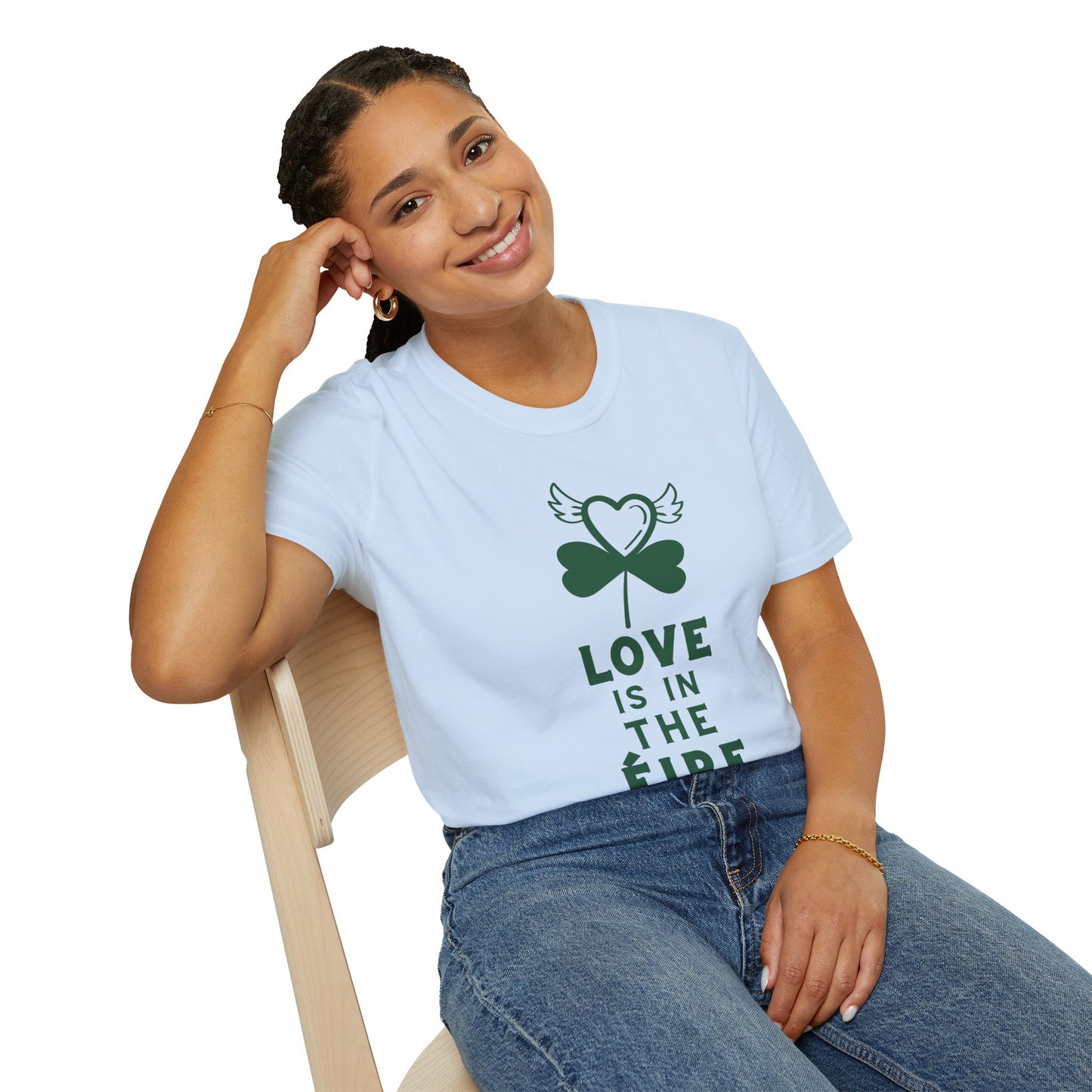 LOVE IS IN THE ÉIRE 2 Unisex Softstyle 100% Cotton T-Shirt