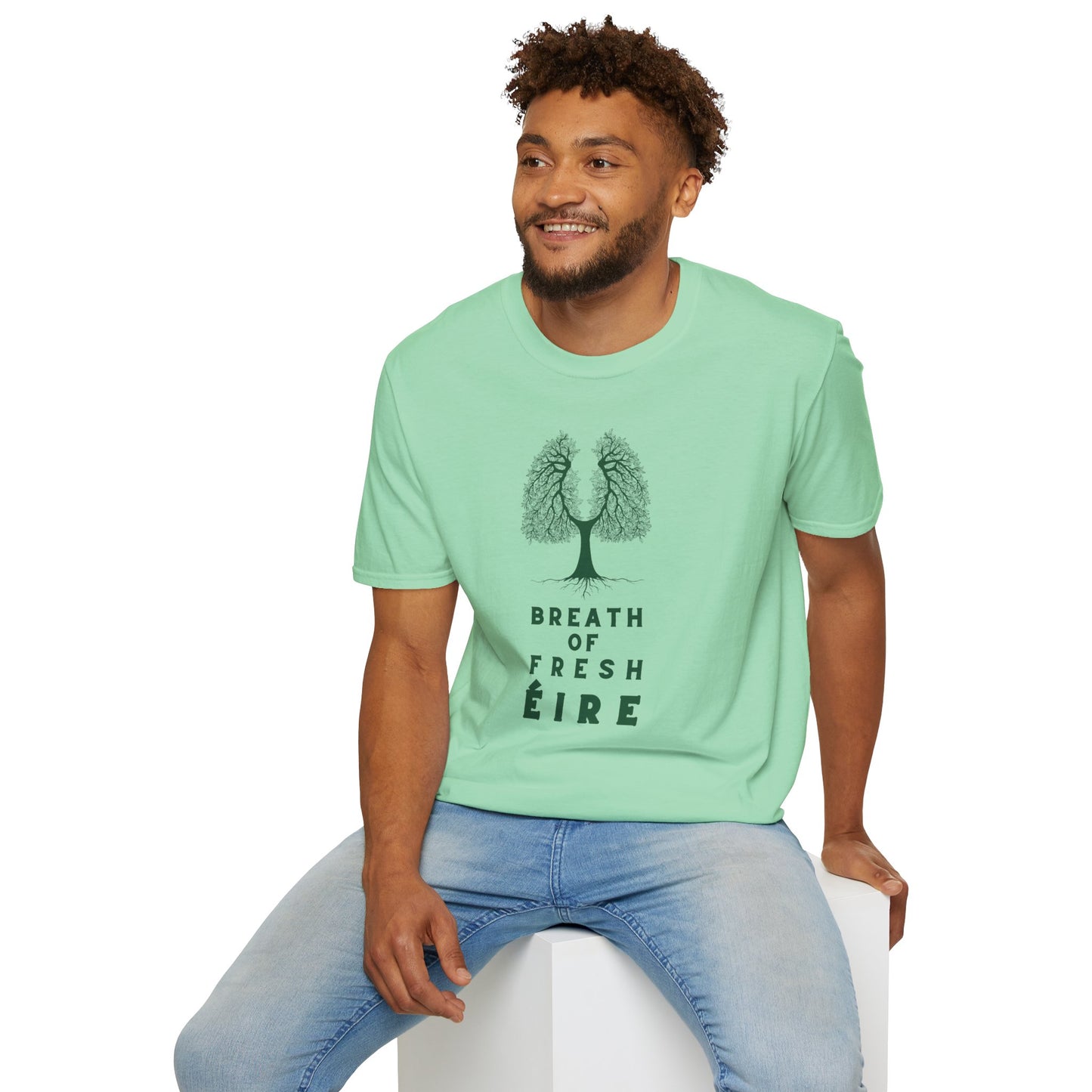 BREATH OF FRESH ÉIRE Unisex Softstyle 100% Cotton T-Shirt