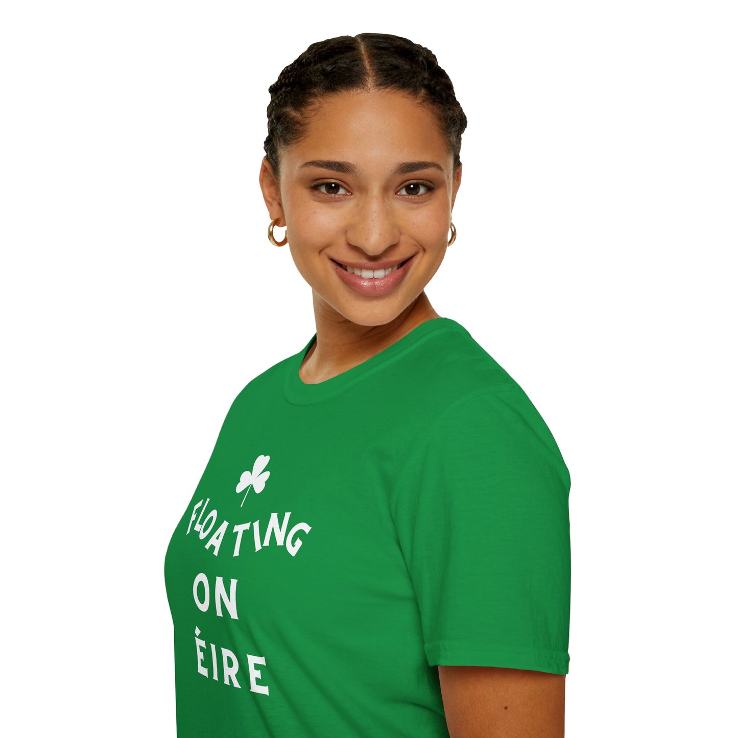 FLOATING ON ÉIRE Unisex Softstyle 100% Cotton T-Shirt