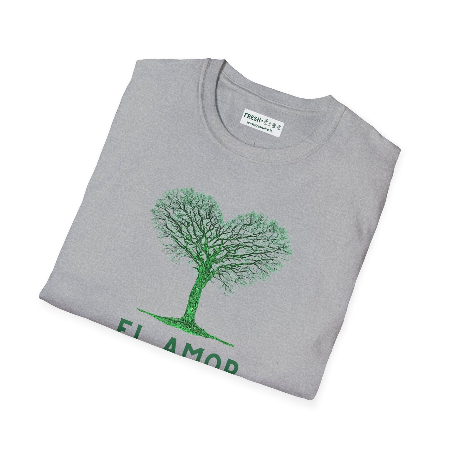 EL AMOR ESTA EN EL ÉIRE Unisex Softstyle 100% Coton T-Shirt