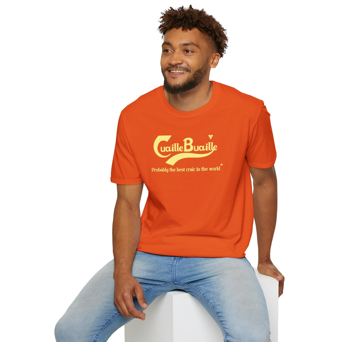 Cuaille Buaille Probably the best craic in the world Unisex Softstyle 100% Cotton T-Shirt