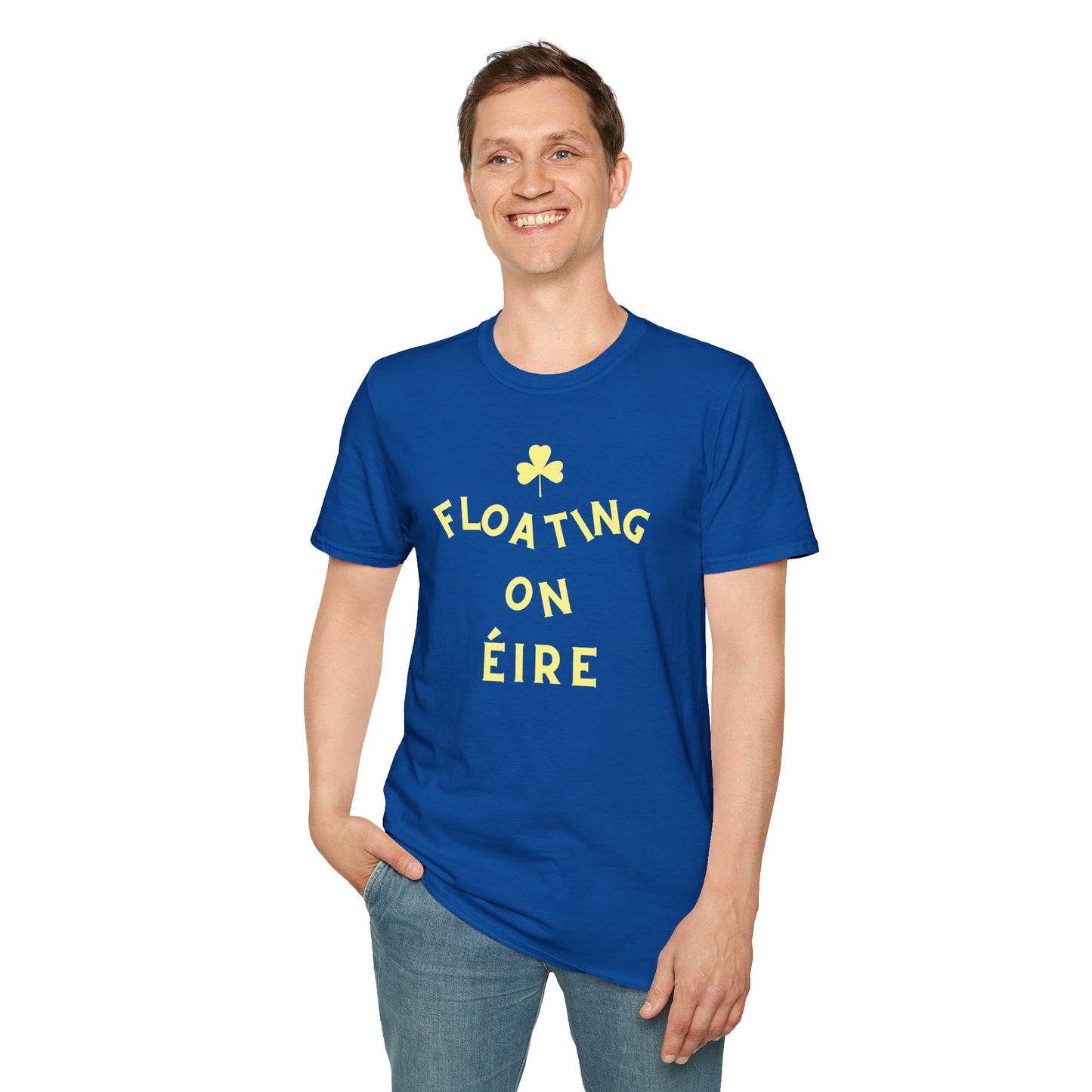 FLOATING ON ÉIRE Unisex Softstyle 100% Cotton T-Shirt