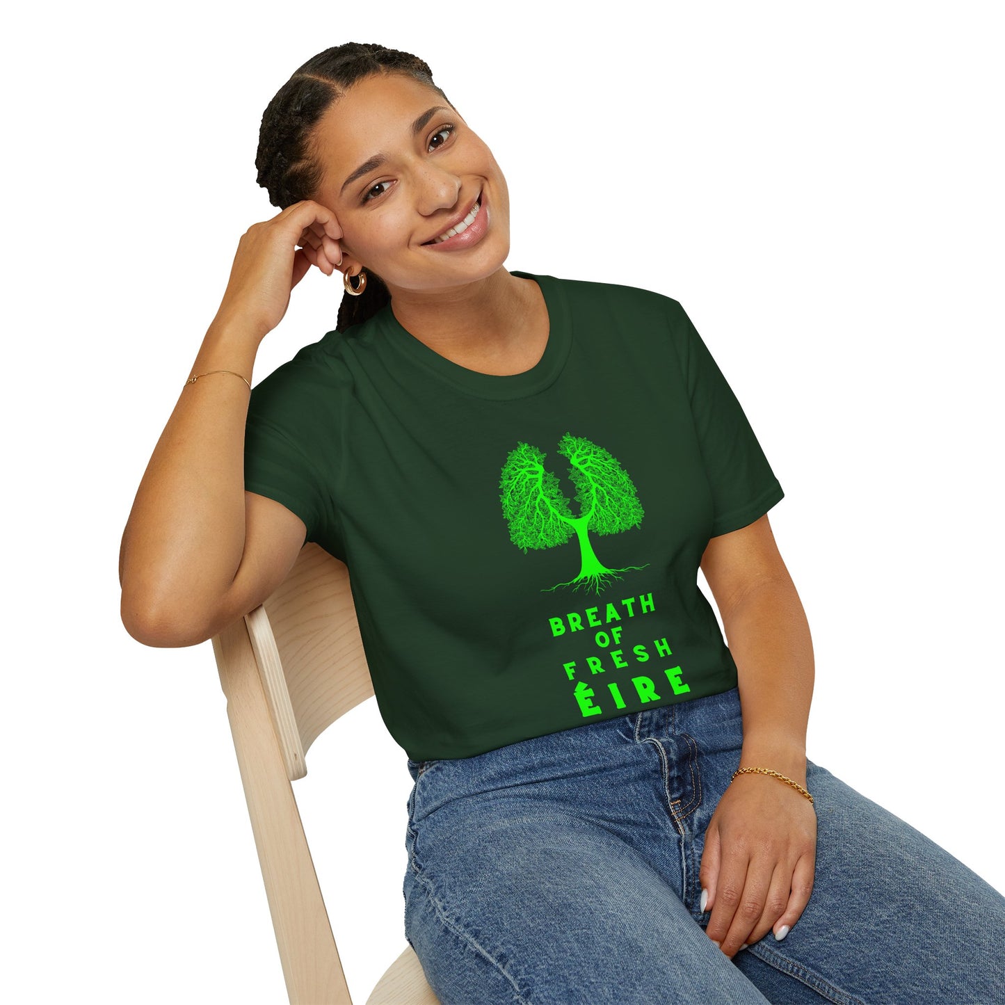 BREATH OF FRESH ÉIRE Unisex Softstyle 100% Cotton T-Shirt