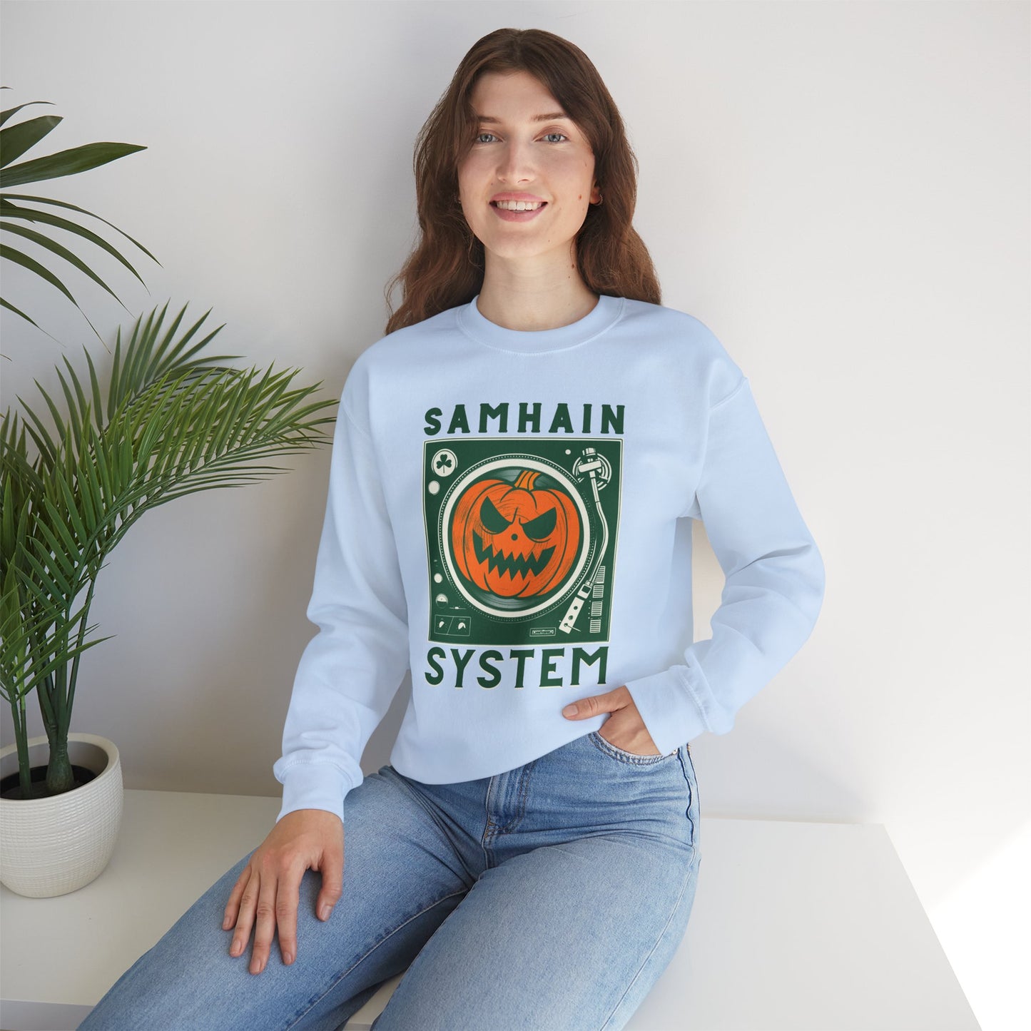 SAMHAIM SYSTEM Unisex Heavy Blend Crewneck Sweatshirt