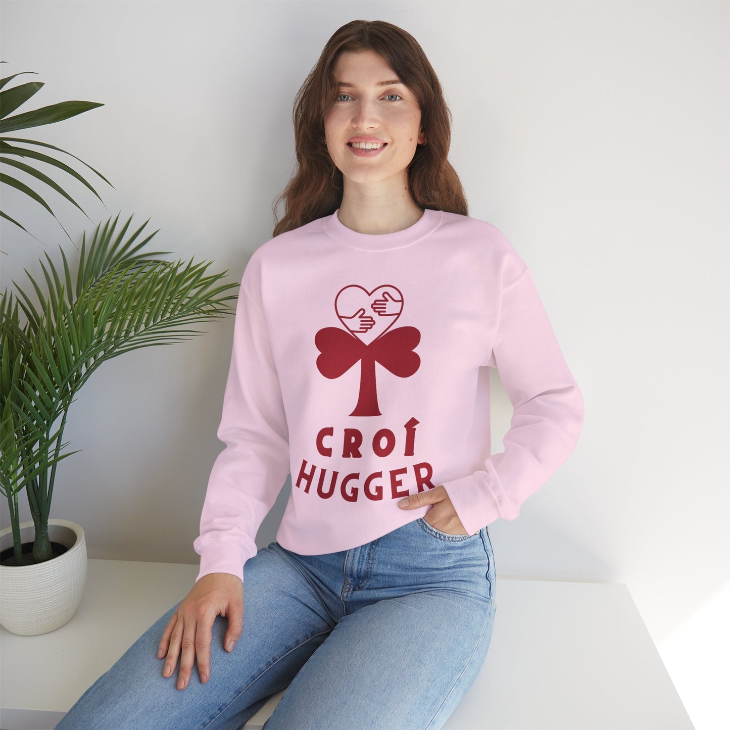 CROÍ HUGGER V DAY Unisex Heavy Blend™ Crewneck Sweatshirt