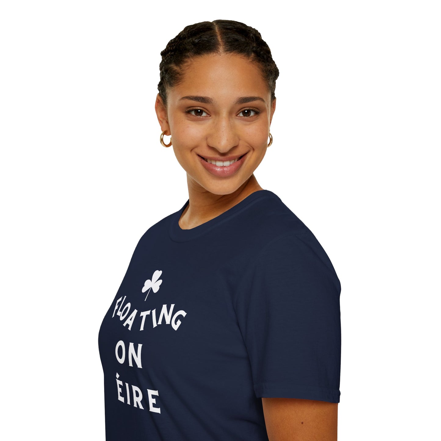 FLOATING ON ÉIRE Unisex Softstyle 100% Cotton T-Shirt