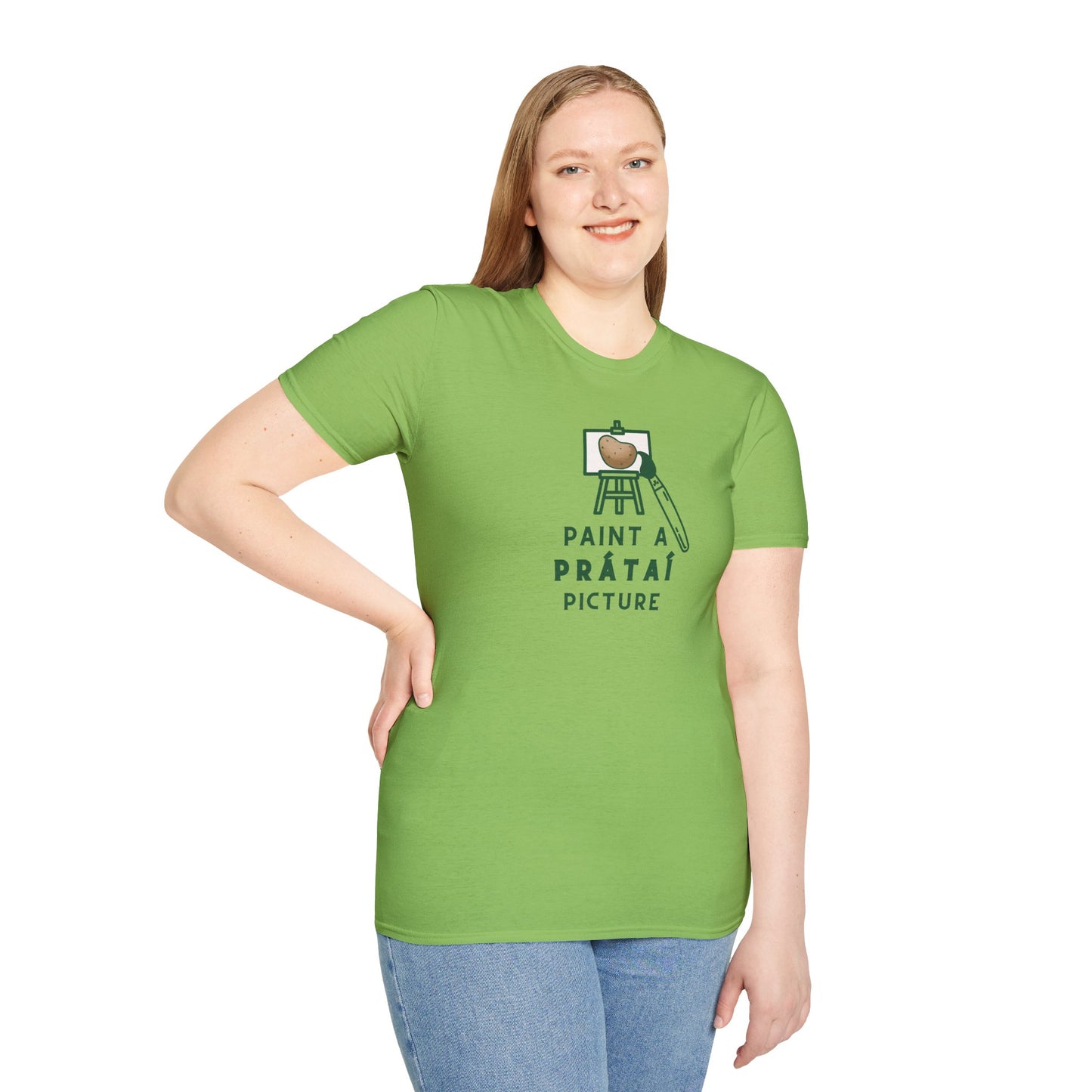 PAINT A PRÁTAÍ PICTURE Unisex Softstyle 100% Cotton T-Shirt