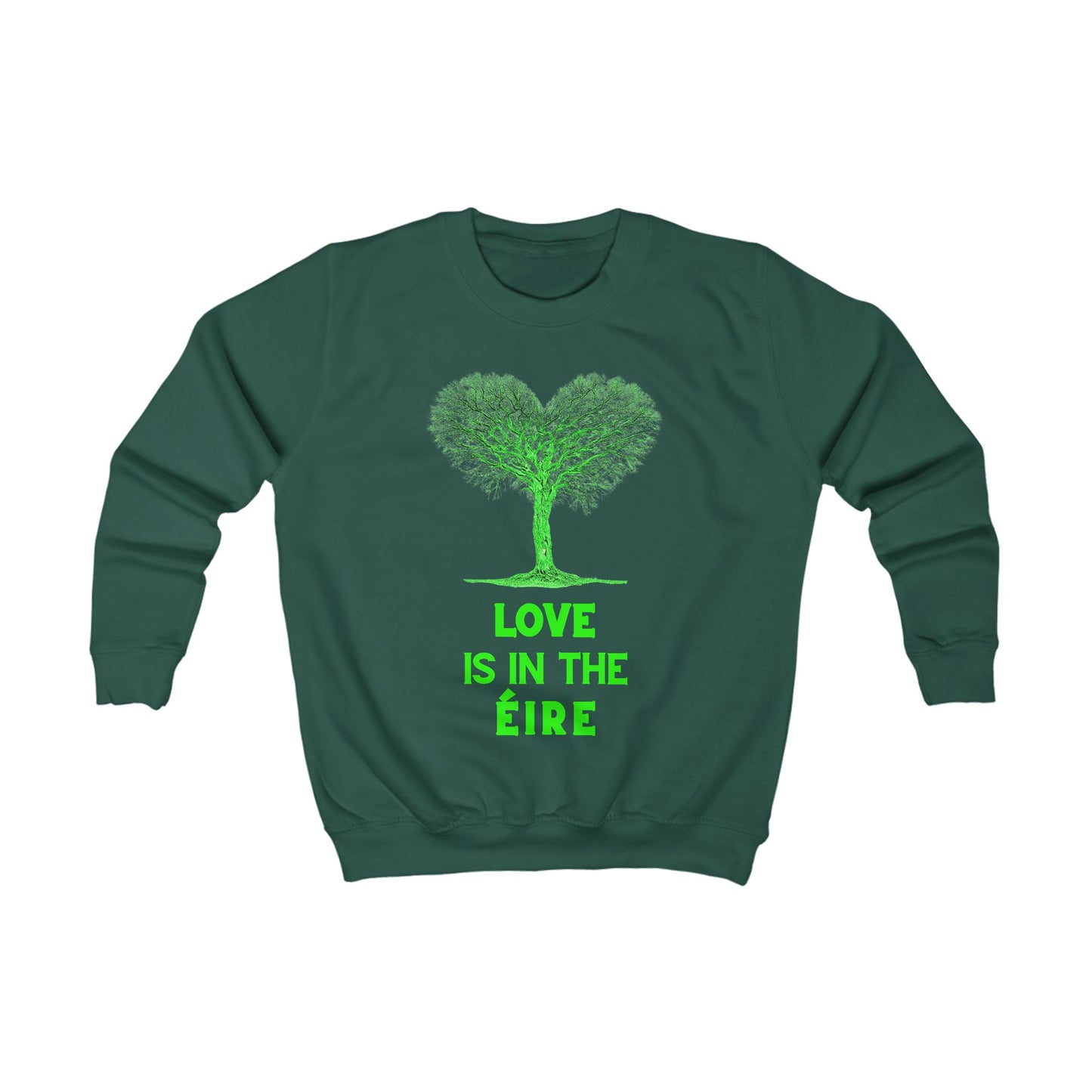 LOVE IS IN THE ÉIRE Kids Sweatshirt