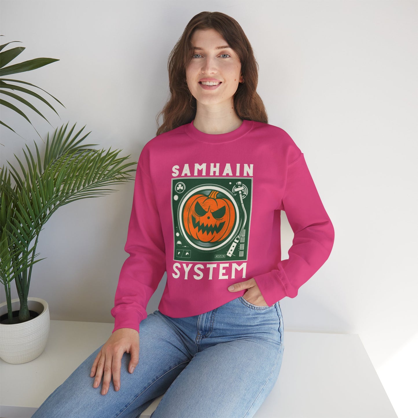 SAMHAIM SYSTEM Unisex Heavy Blend Crewneck Sweatshirt