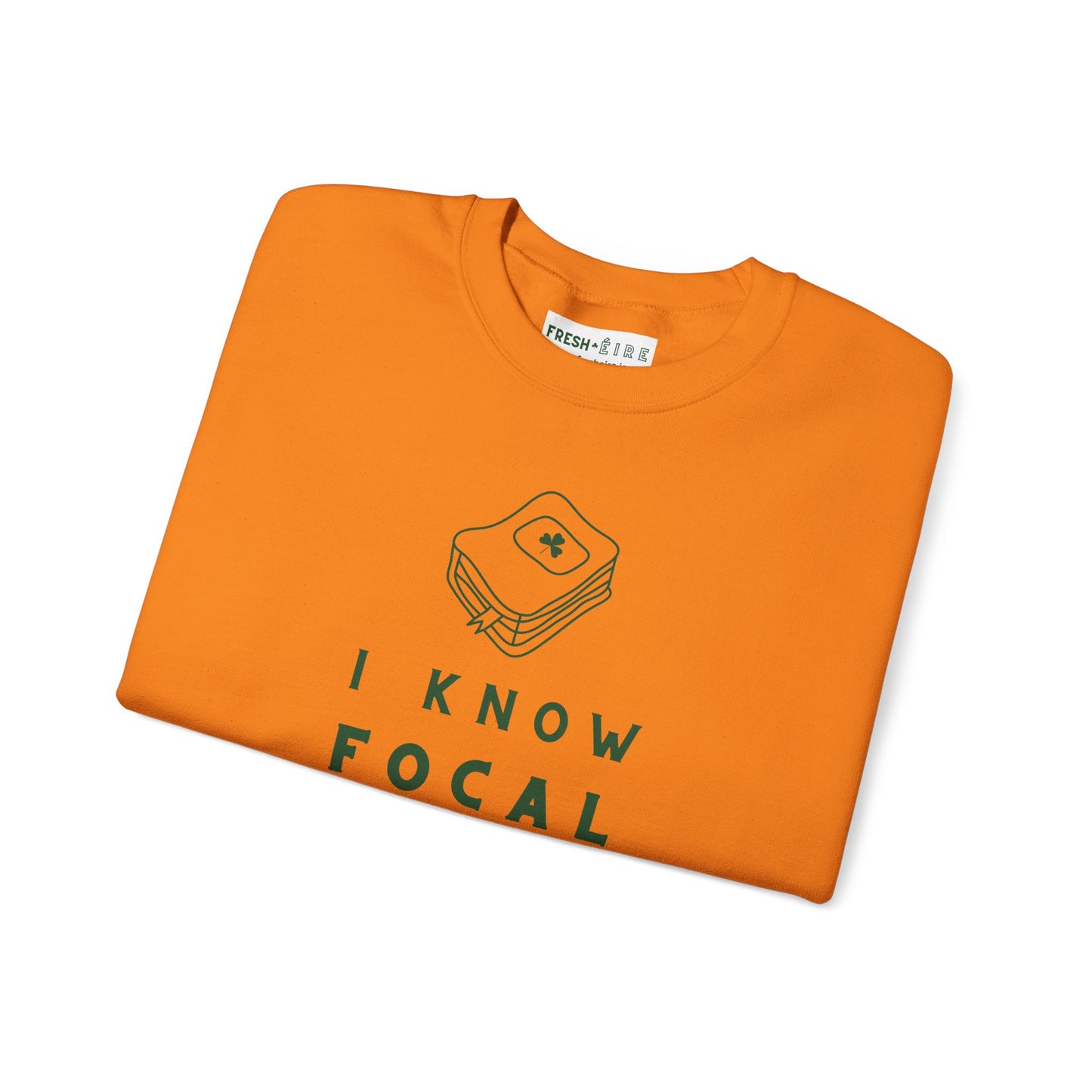 I KNOW FOCAL IN IRISH Unisex Heavy Blend™ Crewneck Sweatshirt