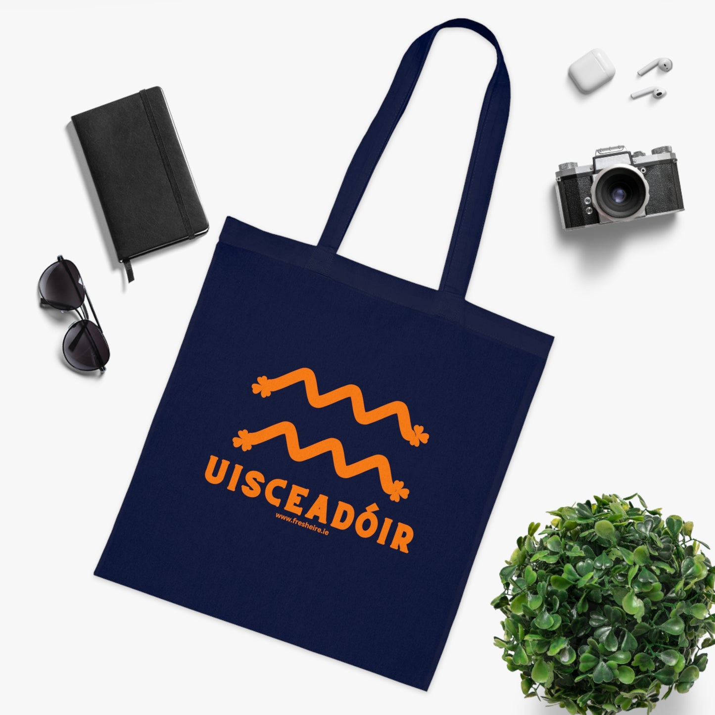 UISCEADÓIR 100% Cotton Tote Bag