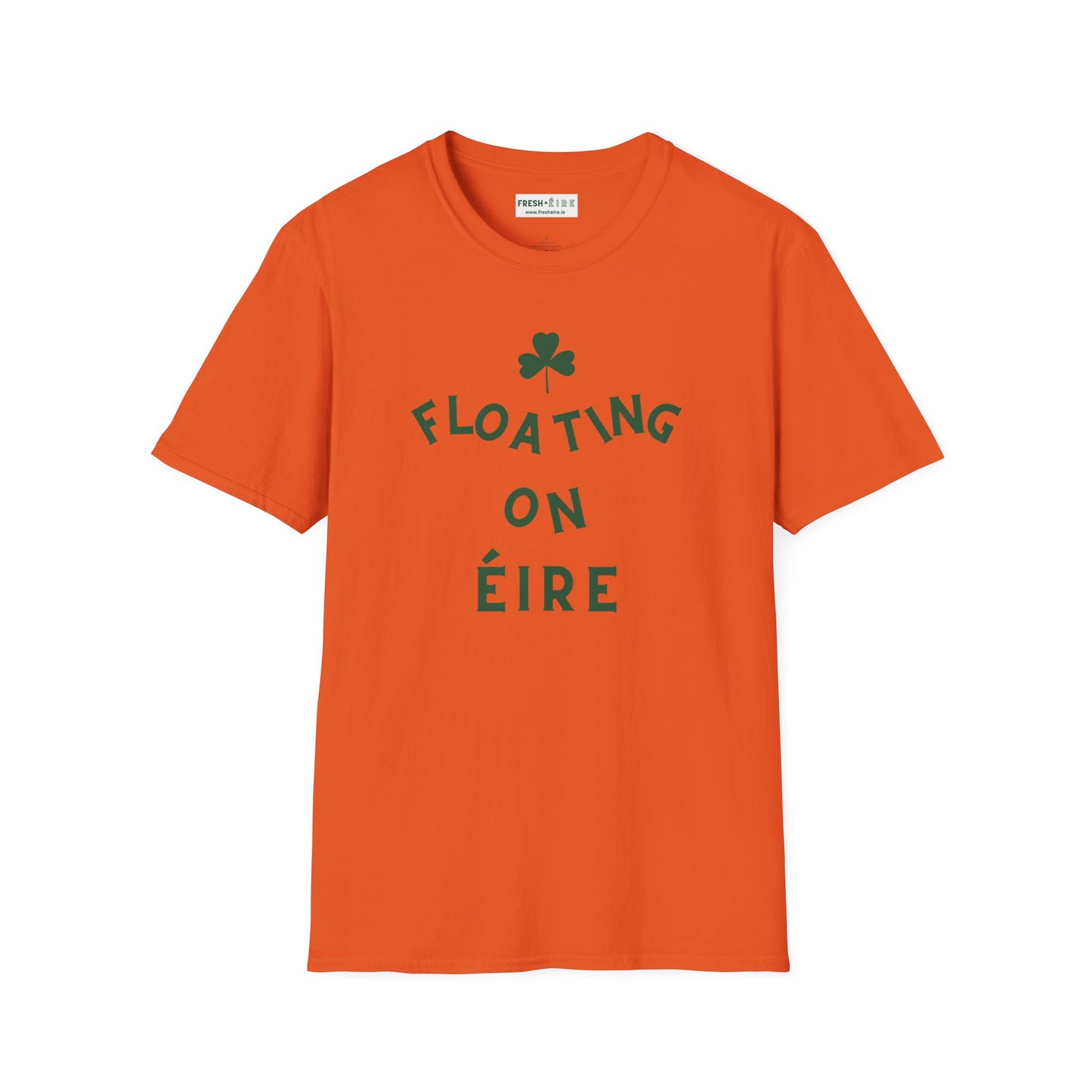 FLOATING ON ÉIRE Unisex Softstyle 100% Cotton T-Shirt