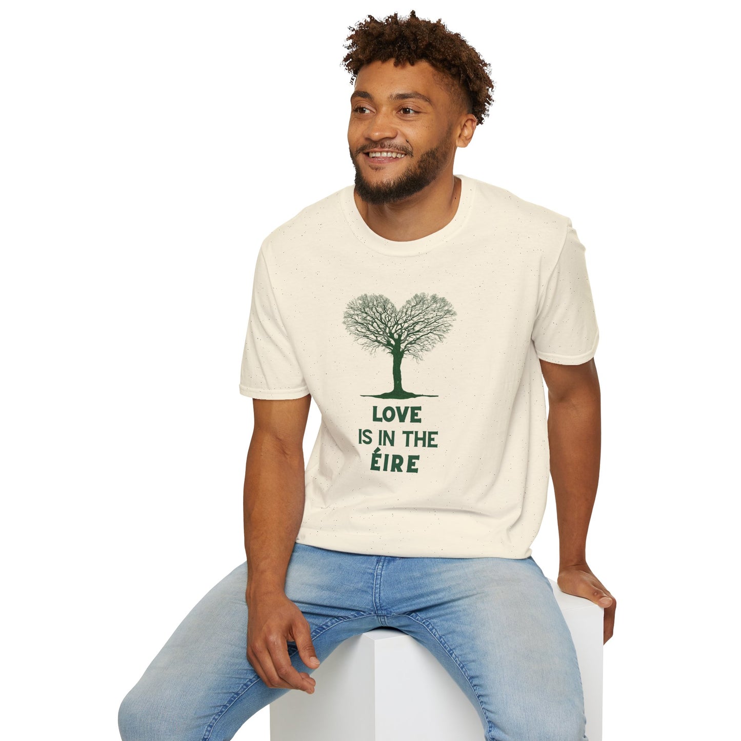 LOVE IS IN THE ÉIRE Unisex Softstyle 100% Cotton T-Shirt