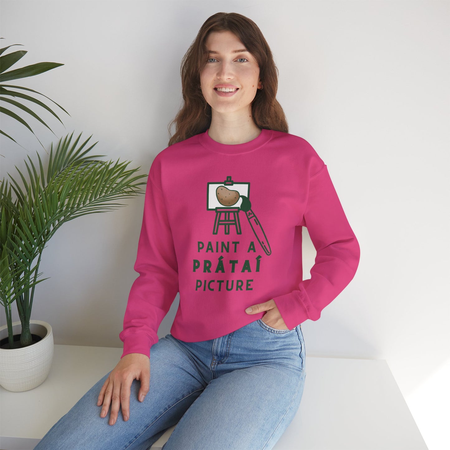 PAINT A PRÁTAÍ PICTURE Unisex Heavy Blend™ Crewneck Sweatshirt