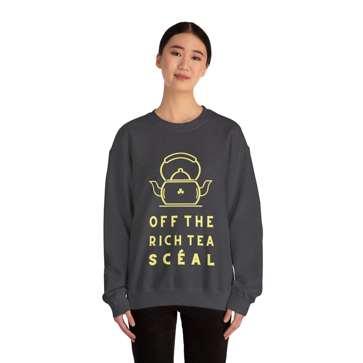 OFF THE RICH TEA SCÉAL Unisex Heavy Blend™ Crewneck Sweatshirt