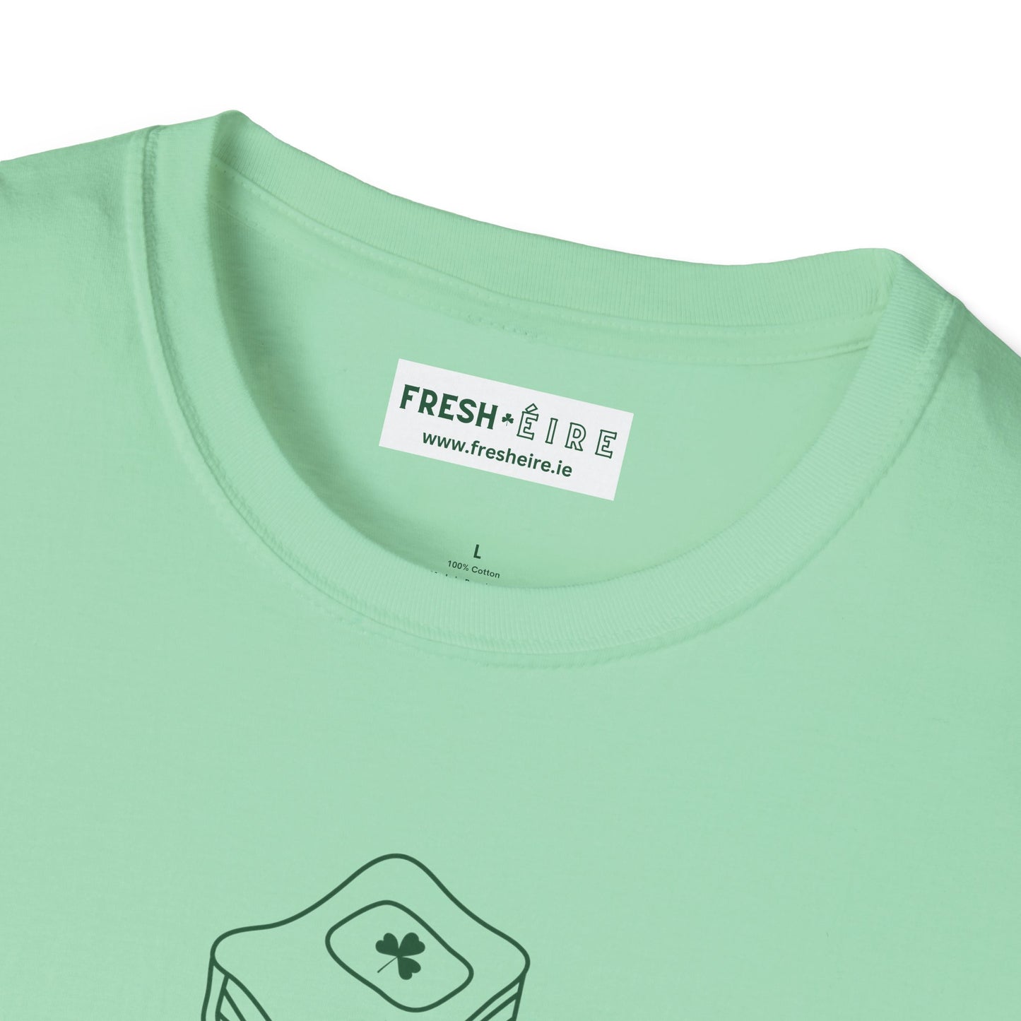 I KNOW FOCAL IN IRISH Unisex Softstyle 100% Cotton T-Shirt