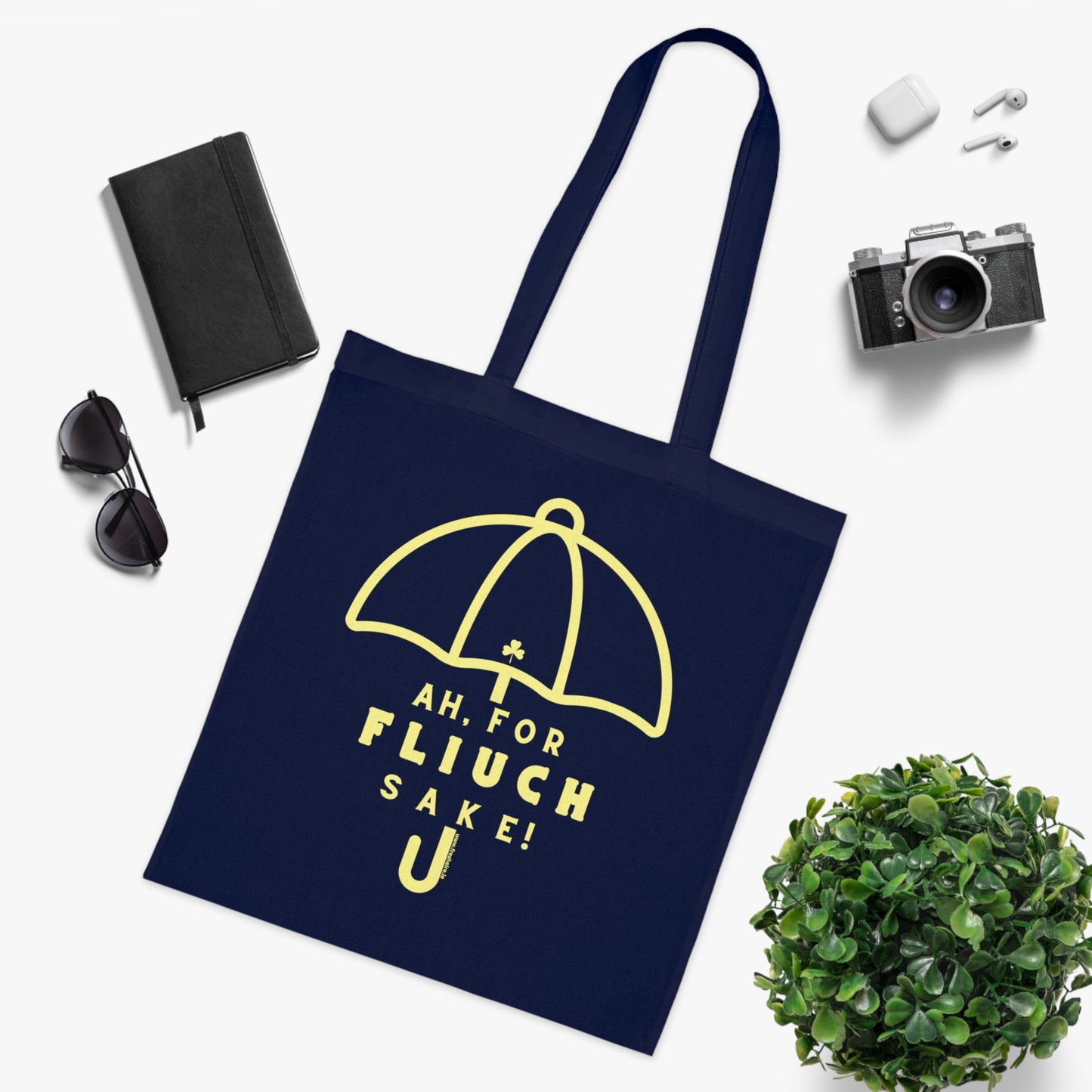 AH, FOR FLIUCH SAKE! 100% Cotton Tote Bag