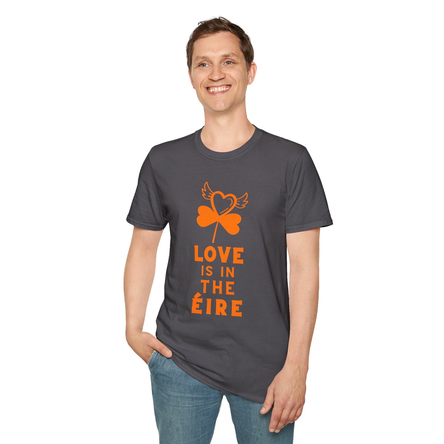 LOVE IS IN THE ÉIRE 2 Unisex Softstyle 100% Cotton T-Shirt