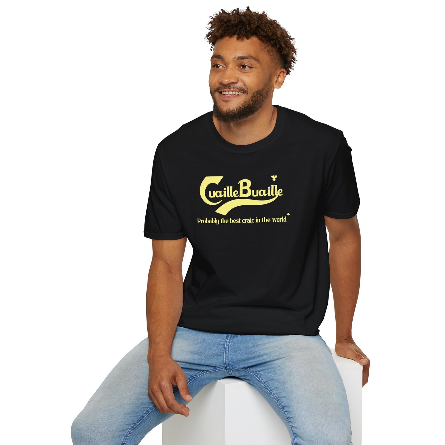 Cuaille Buaille Probably the best craic in the world Unisex Softstyle 100% Cotton T-Shirt