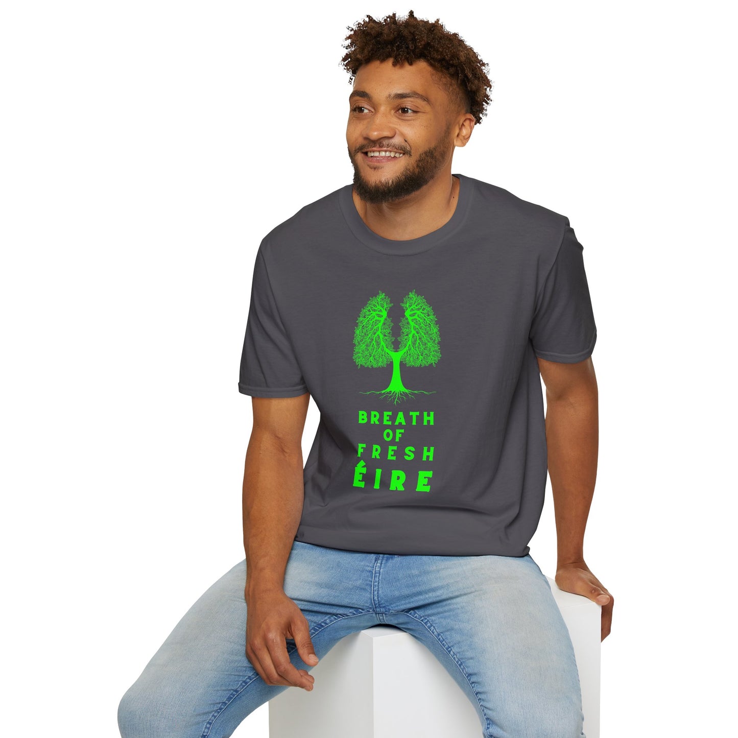 BREATH OF FRESH ÉIRE Unisex Softstyle 100% Cotton T-Shirt