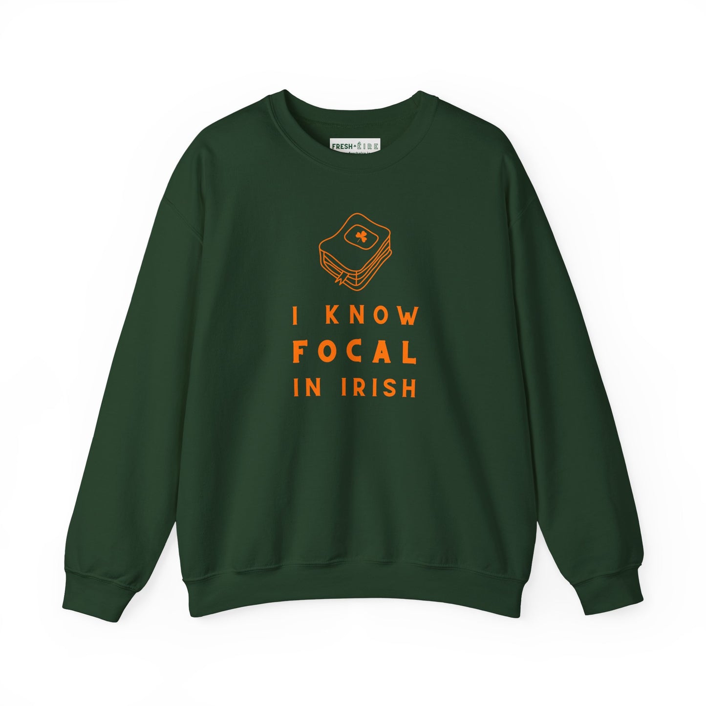 I KNOW FOCAL IN IRISH Unisex Heavy Blend™ Crewneck Sweatshirt