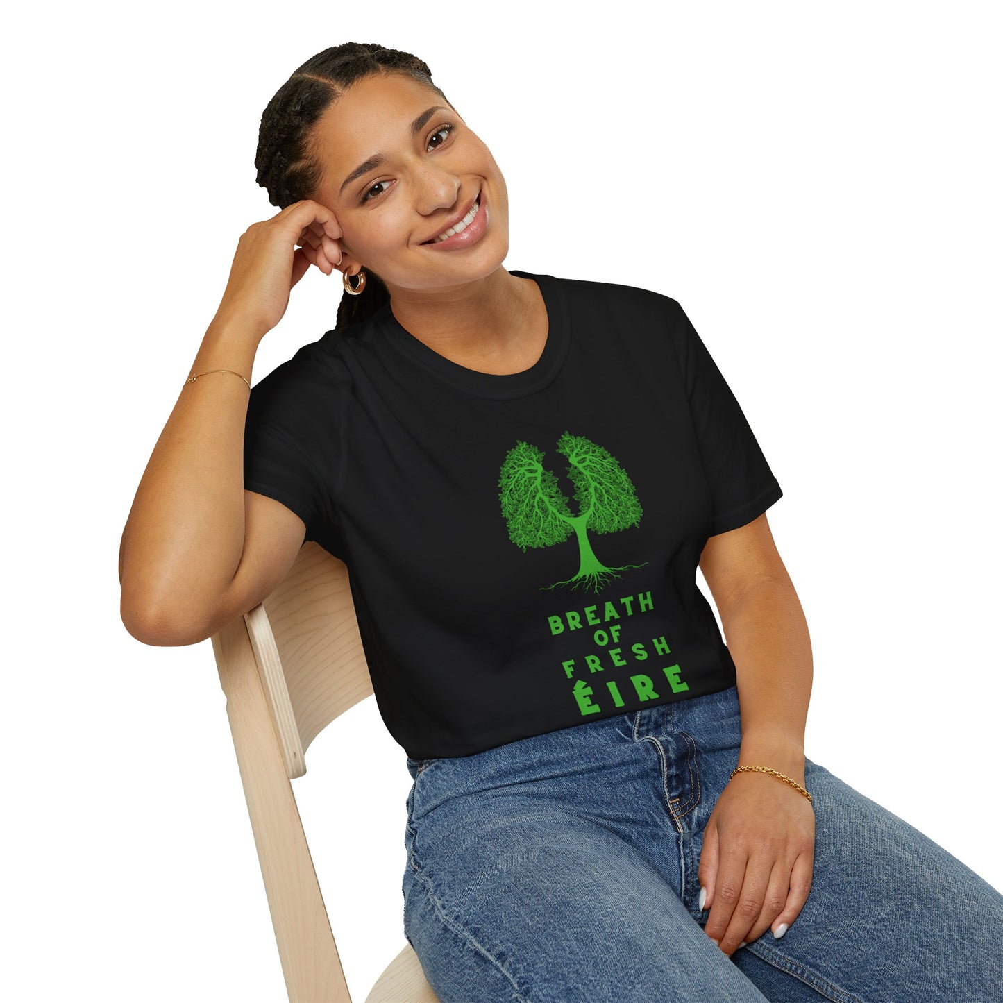 BREATH OF FRESH ÉIRE Unisex Softstyle 100% Cotton T-Shirt