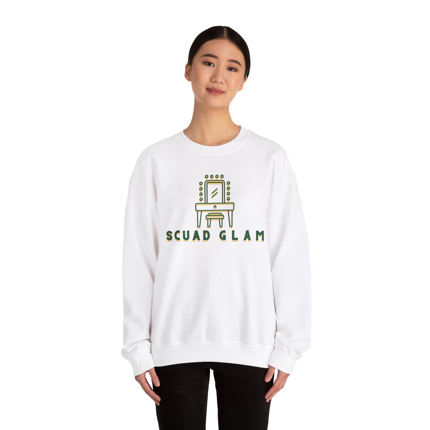 SCUAD GLAM Unisex Heavy Blend Crewneck Sweatshirt