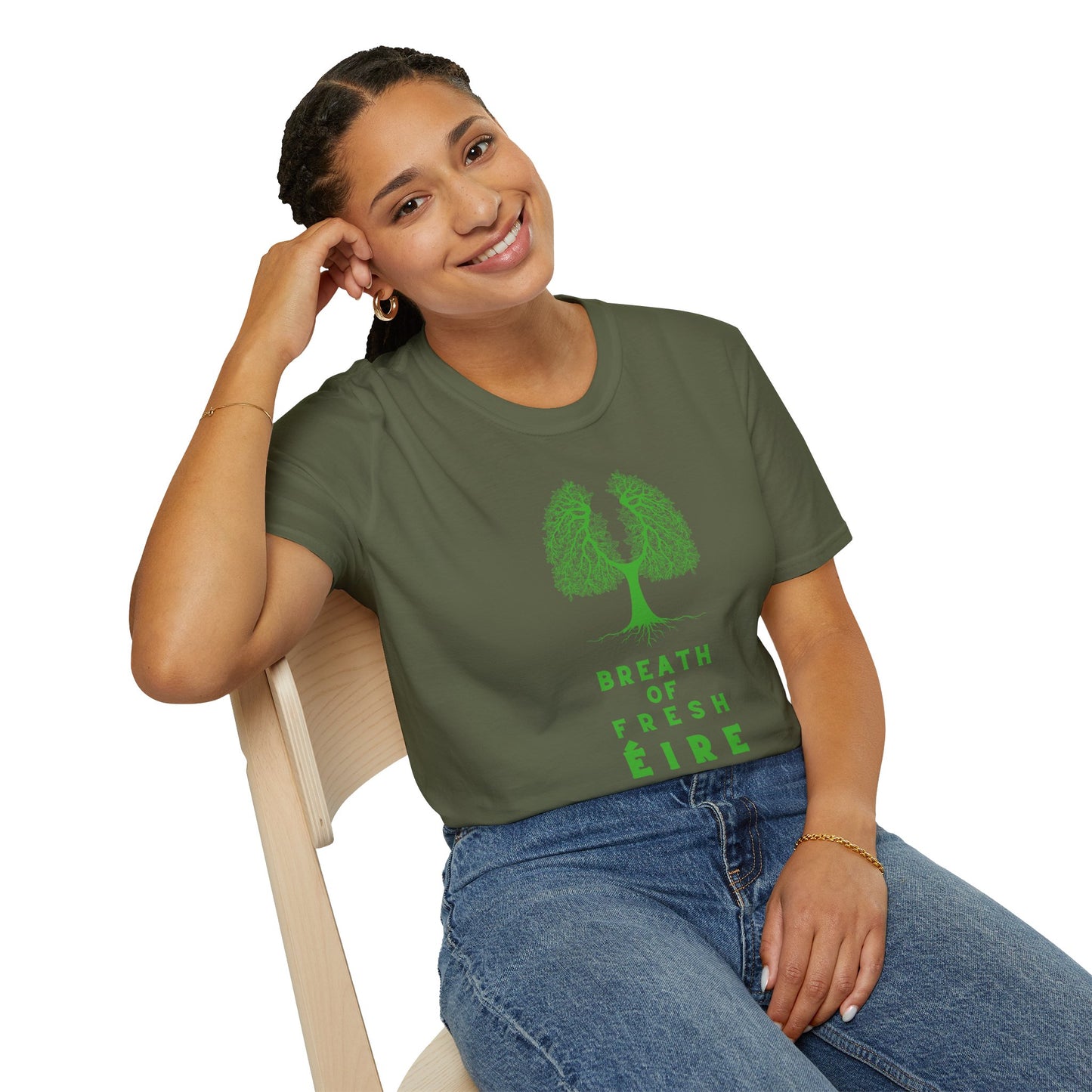BREATH OF FRESH ÉIRE Unisex Softstyle 100% Cotton T-Shirt