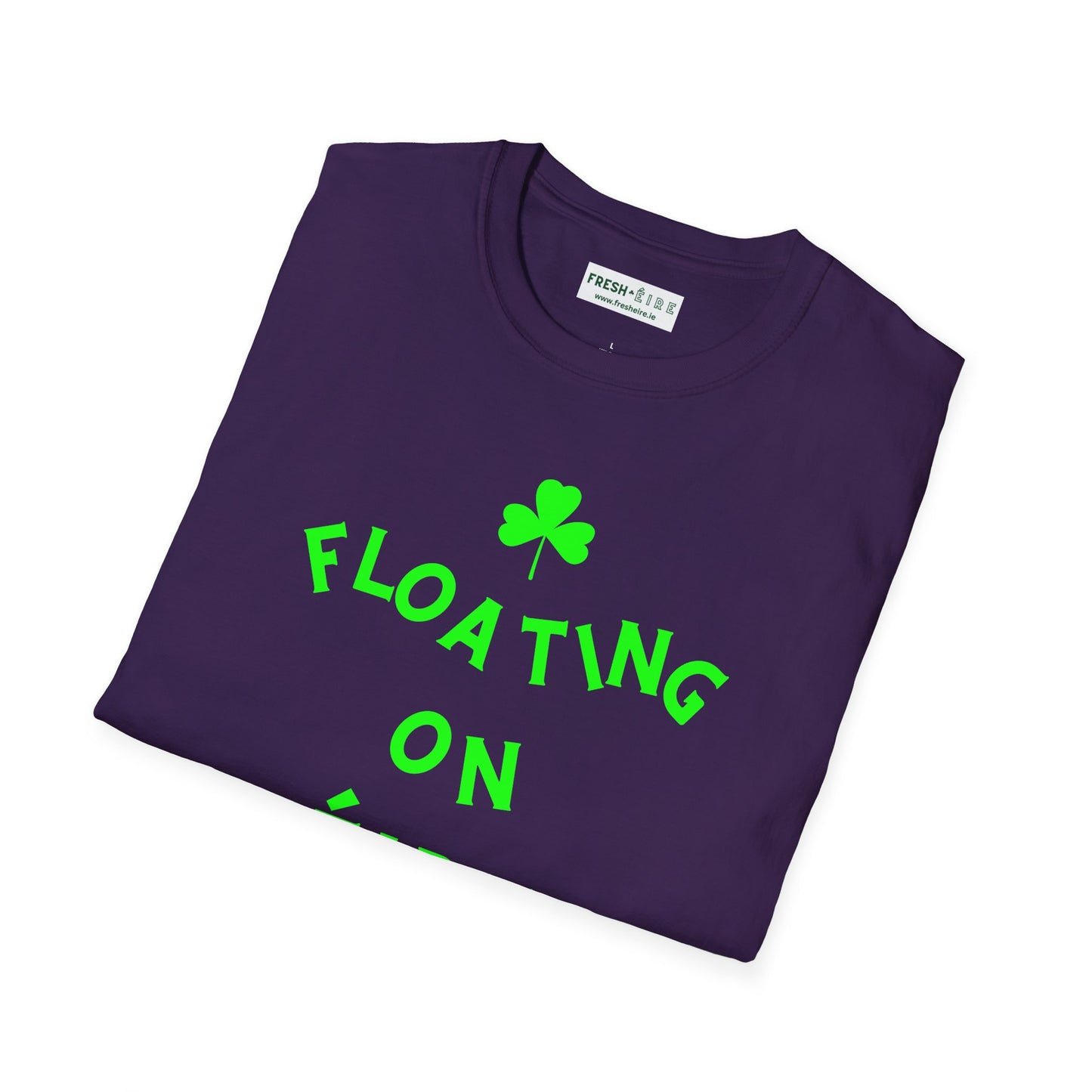 FLOATING ON ÉIRE Unisex Softstyle 100% Cotton T-Shirt