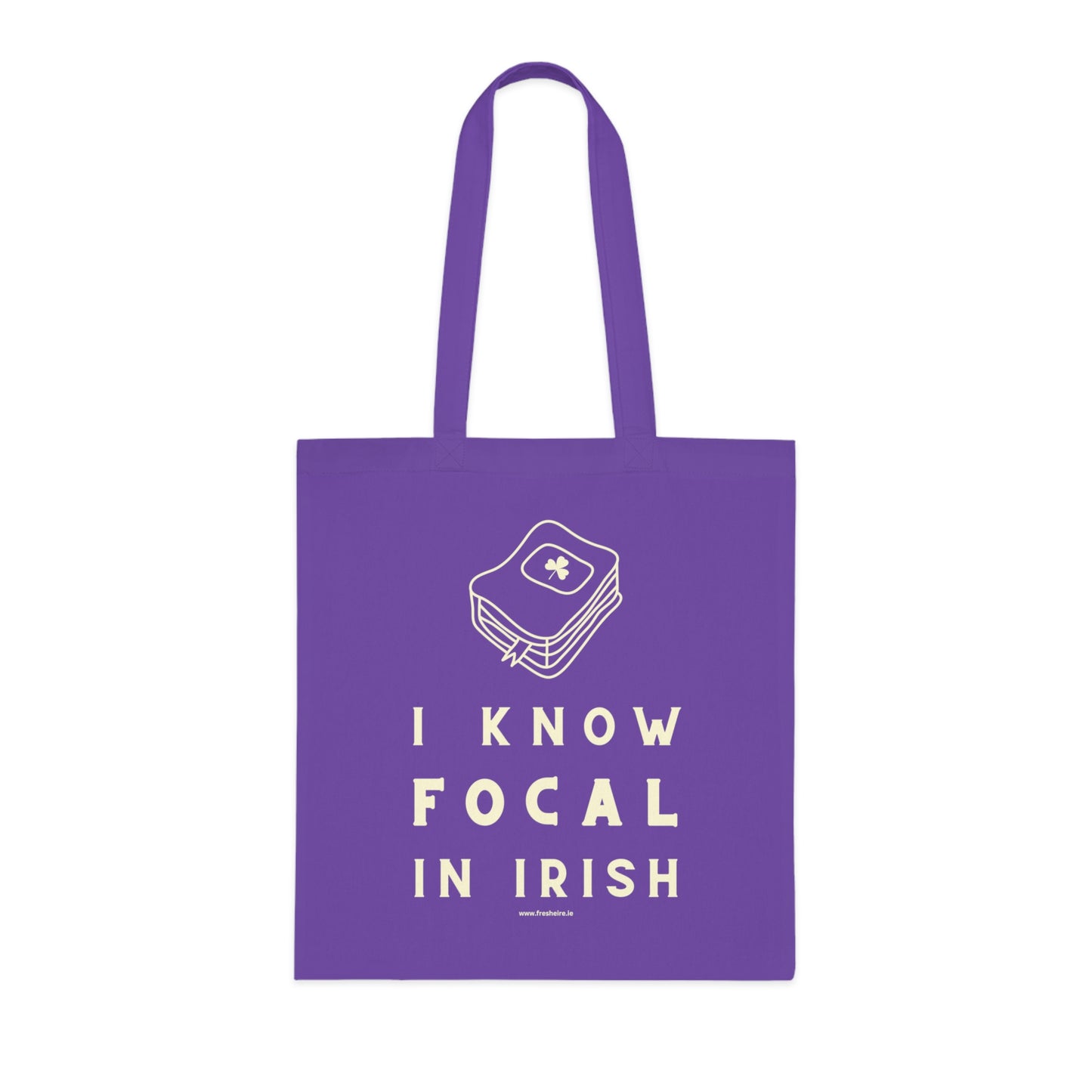 I KNOW FOCAL IN IRISH 100% Cotton Tote Bag