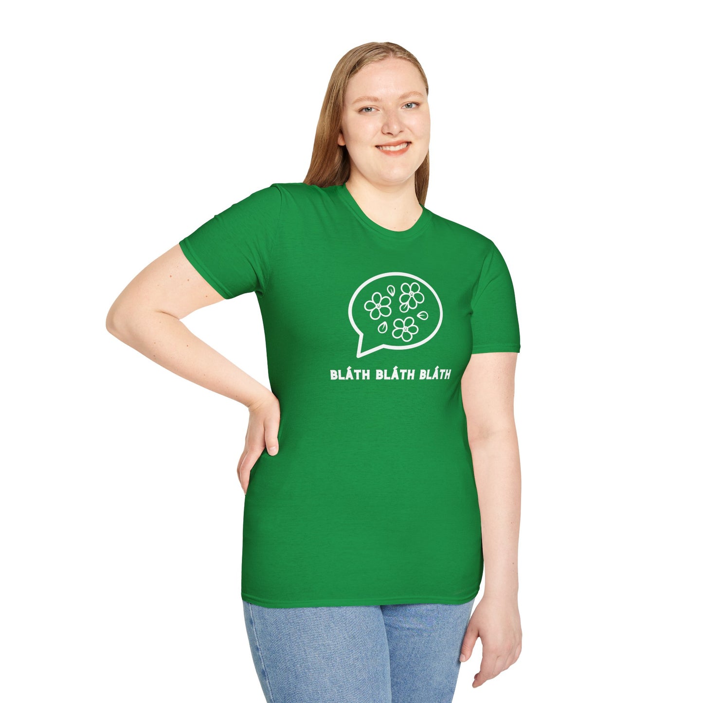 BLÁTH BLÁTH BLÁTH Unisex Softstyle 100% Cotton T-Shirt